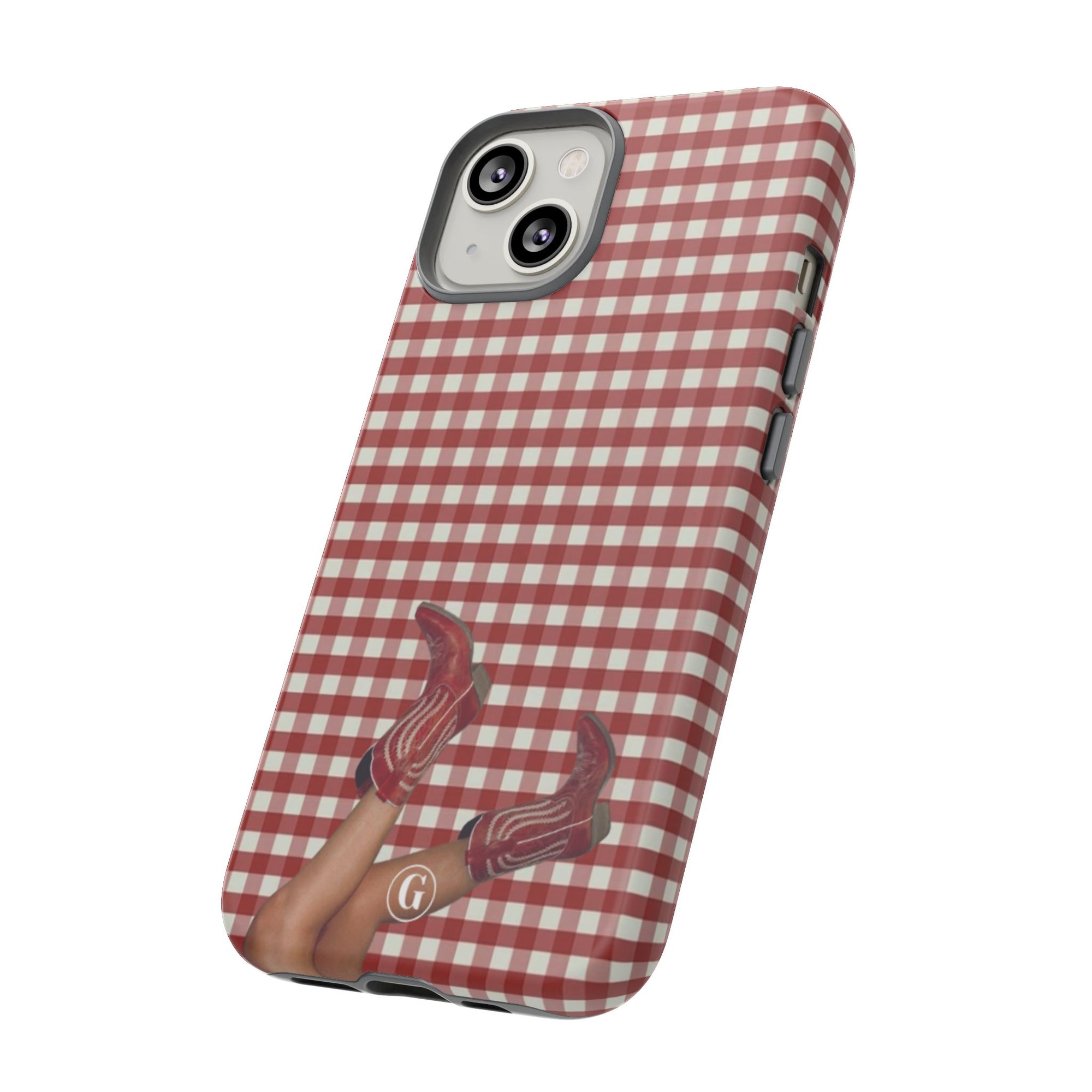 Dark Red Cowboy Boots Phone Case
