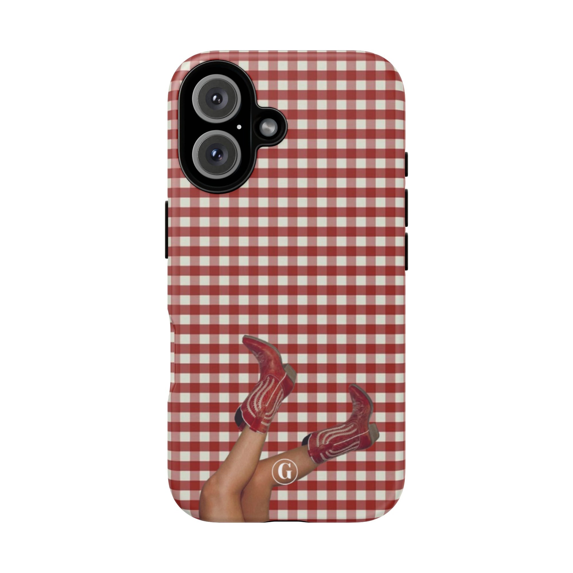 Dark Red Cowboy Boots Phone Case
