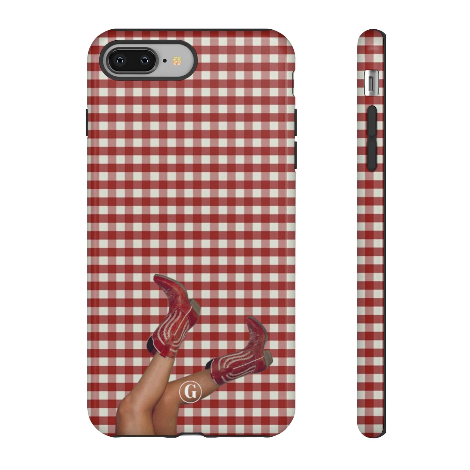 Dark Red Cowboy Boots Phone Case