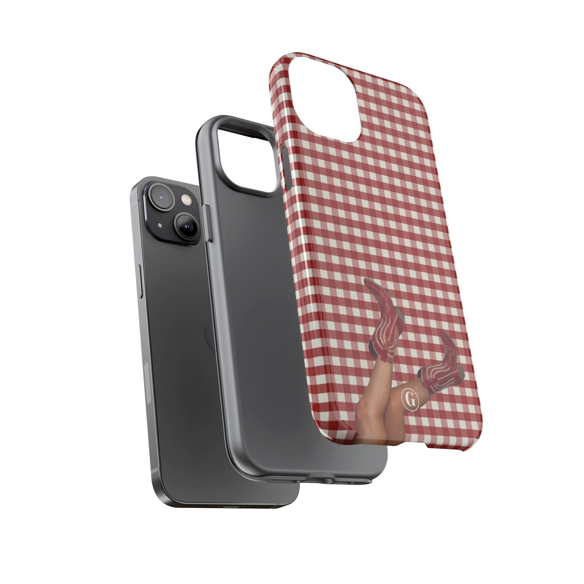 Dark Red Cowboy Boots Phone Case