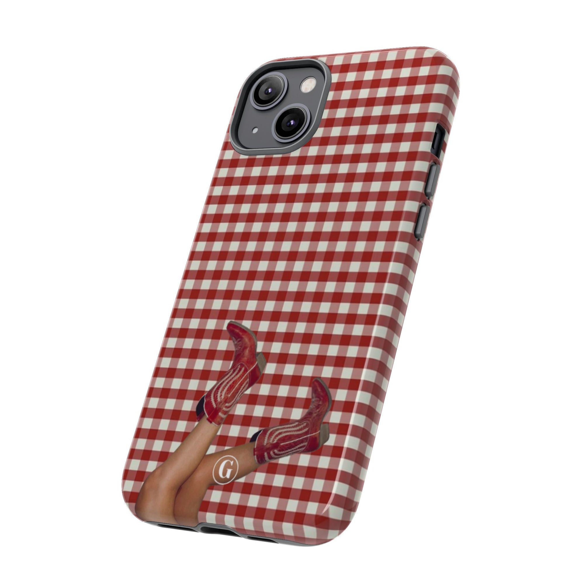 Dark Red Cowboy Boots Phone Case