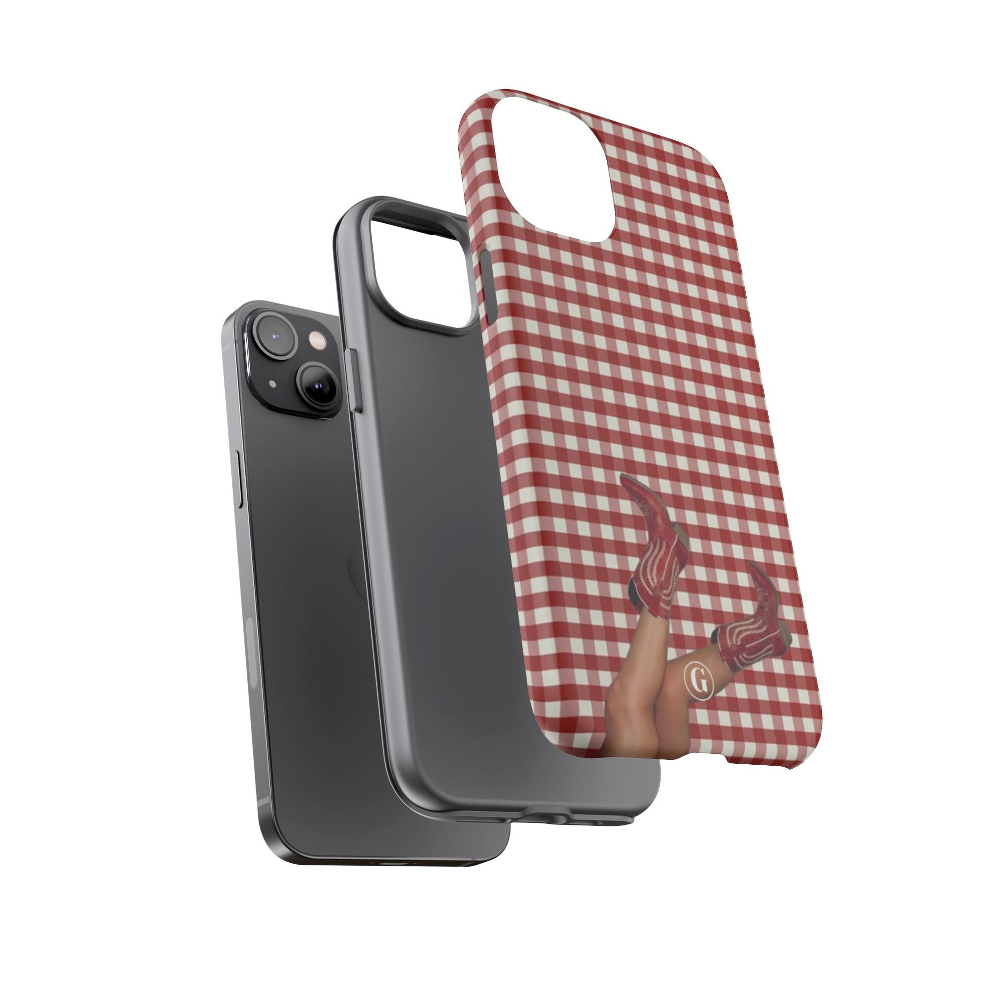 Dark Red Cowboy Boots Phone Case