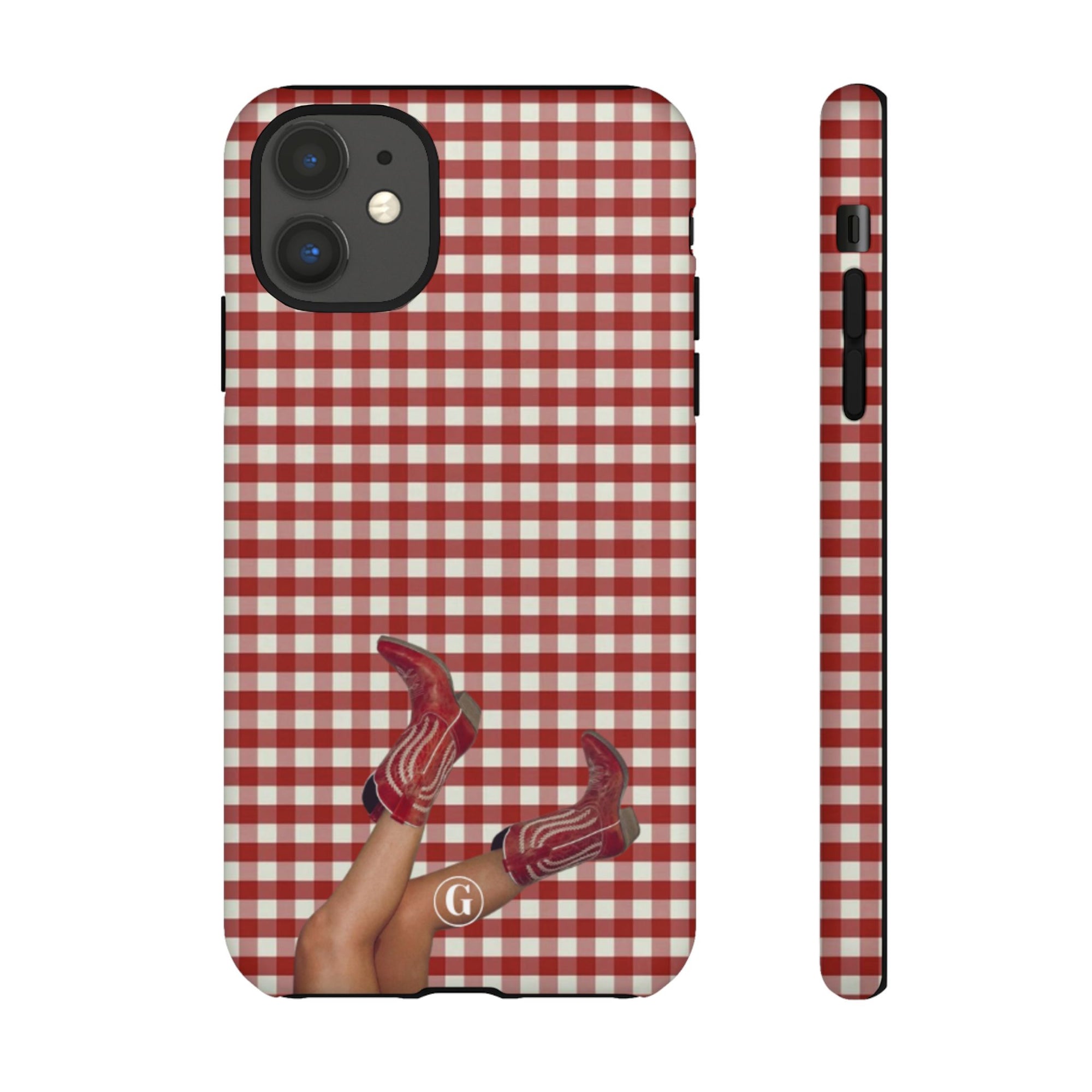 Dark Red Cowboy Boots Phone Case