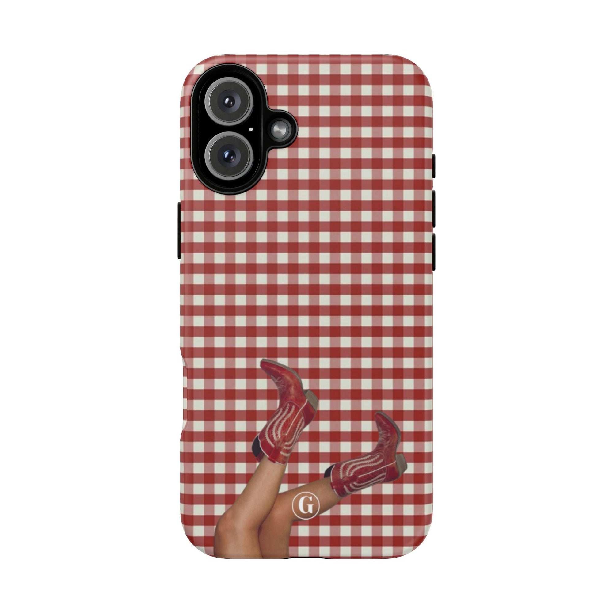 Dark Red Cowboy Boots Phone Case