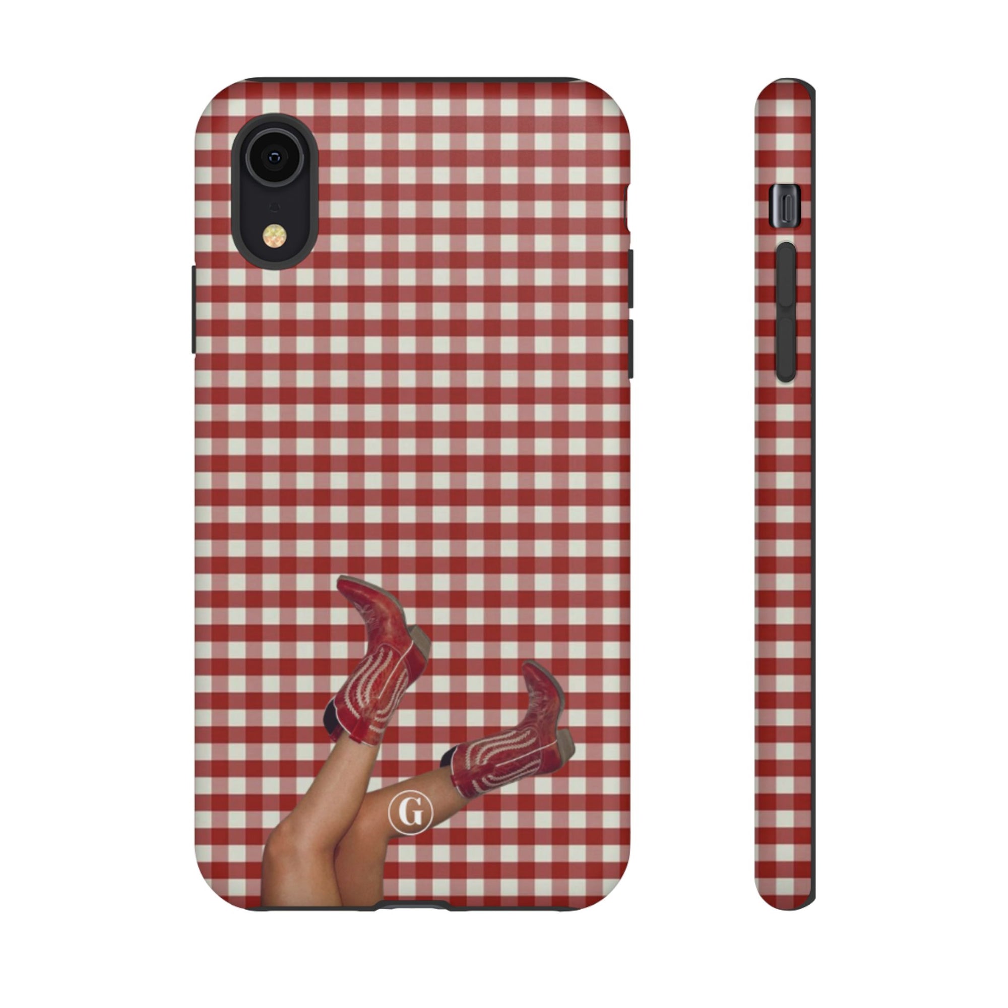Dark Red Cowboy Boots Phone Case