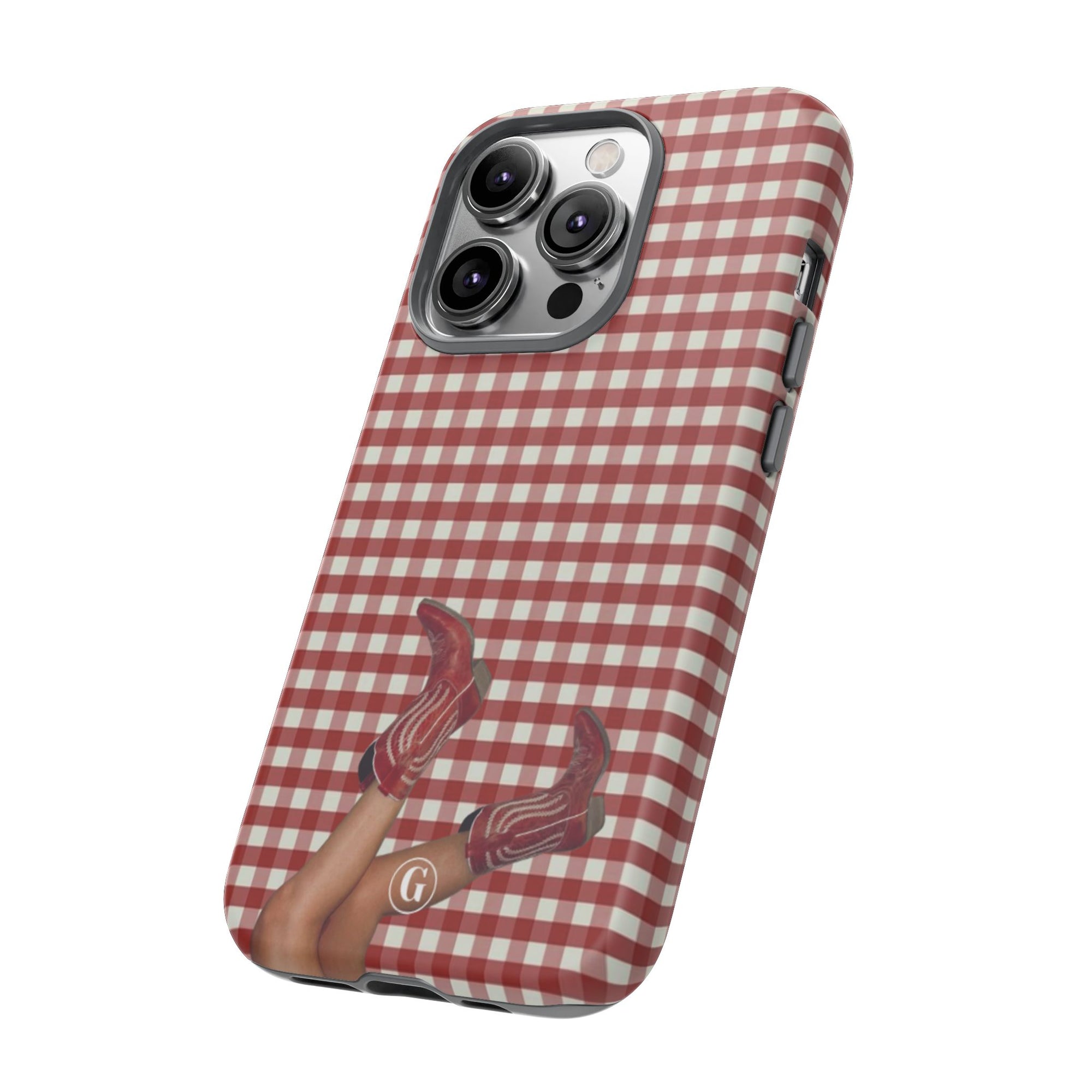 Dark Red Cowboy Boots Phone Case