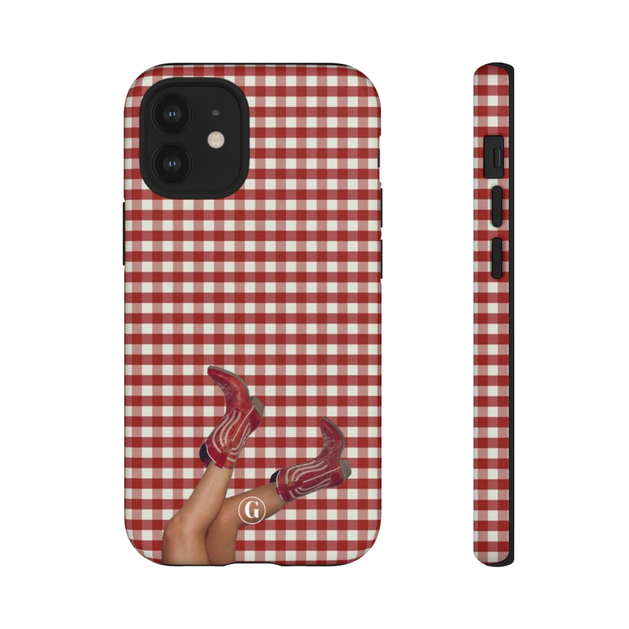Dark Red Cowboy Boots Phone Case
