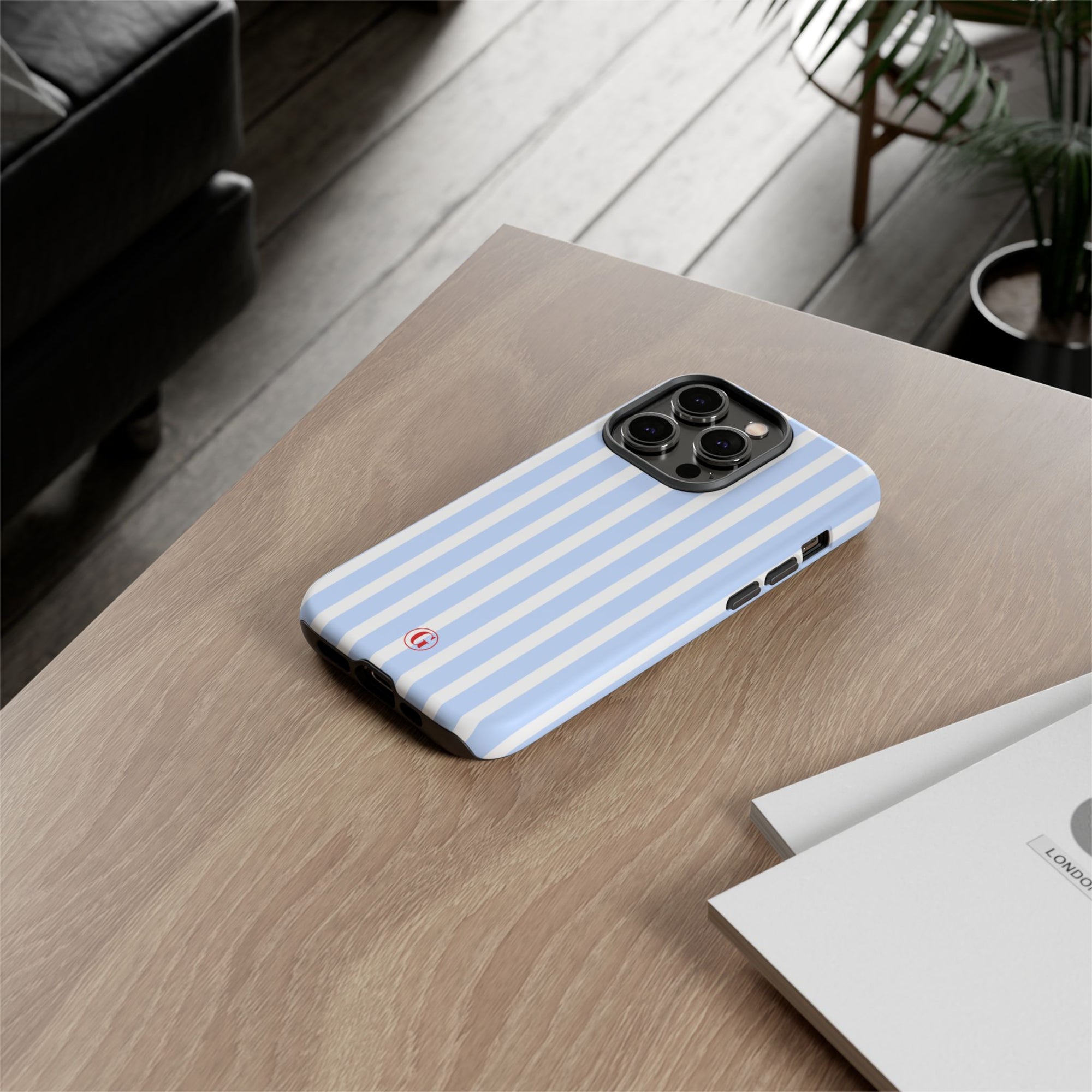 Baby Blue Stripes Phone Case