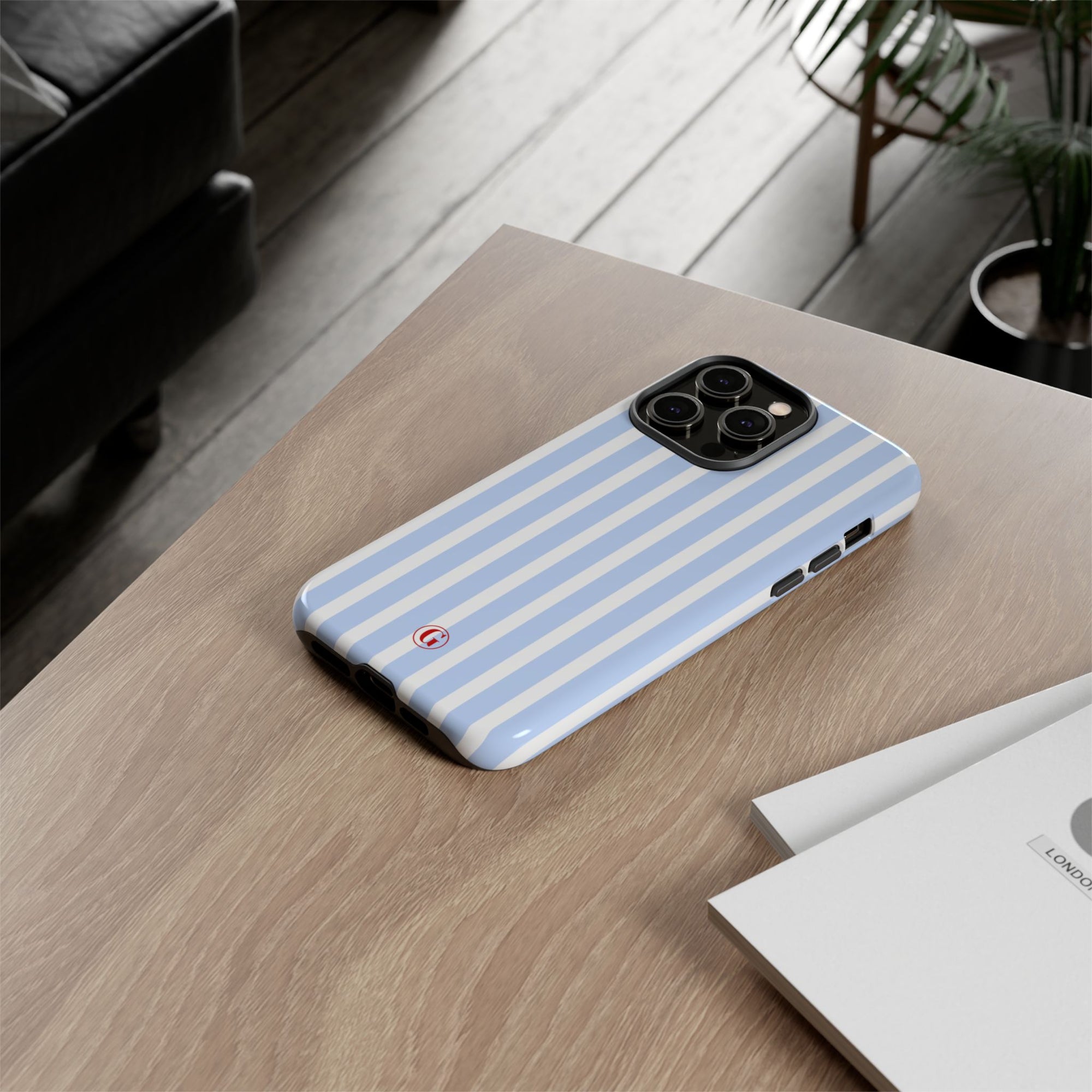 Baby Blue Stripes Phone Case