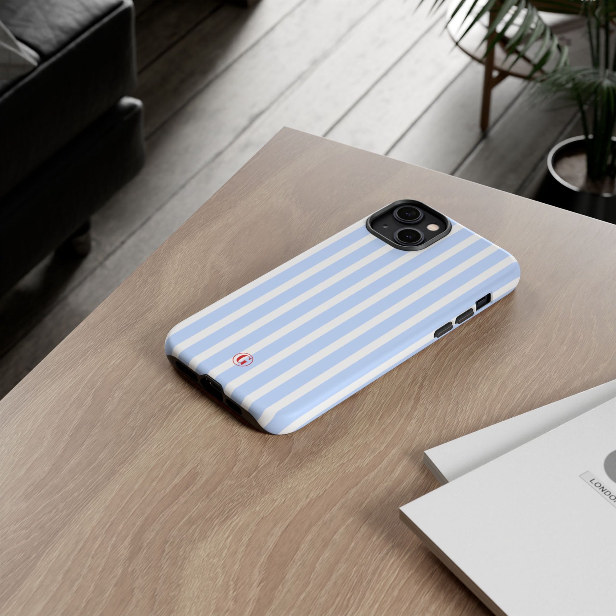 Baby Blue Stripes Phone Case