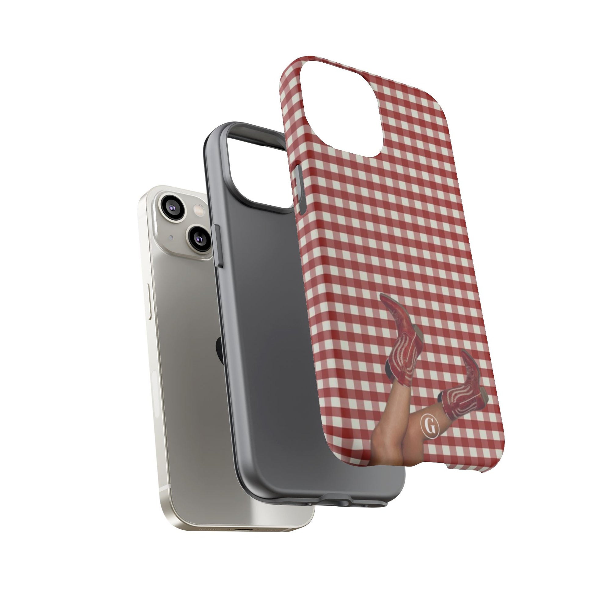 Dark Red Cowboy Boots Phone Case