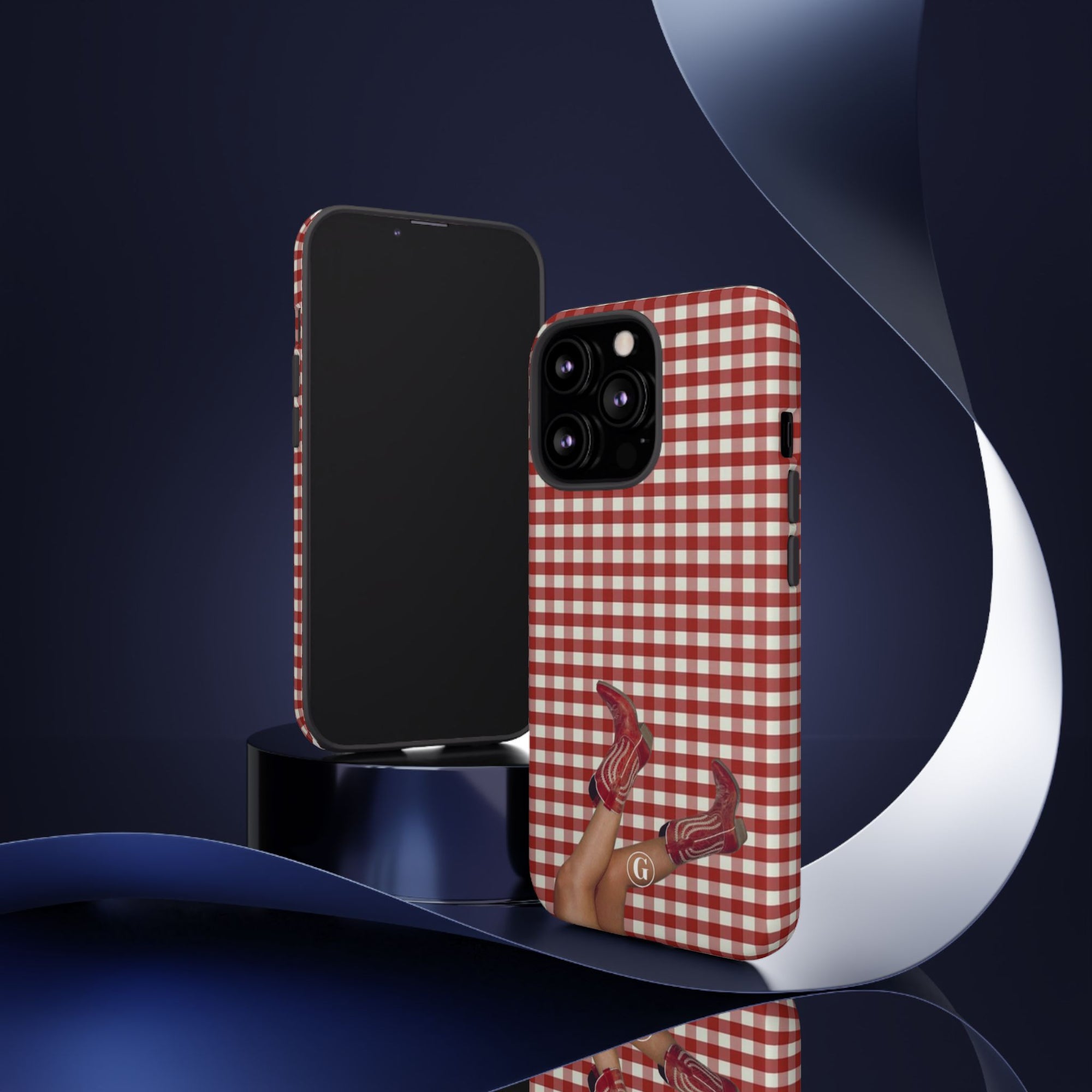 Dark Red Cowboy Boots Phone Case