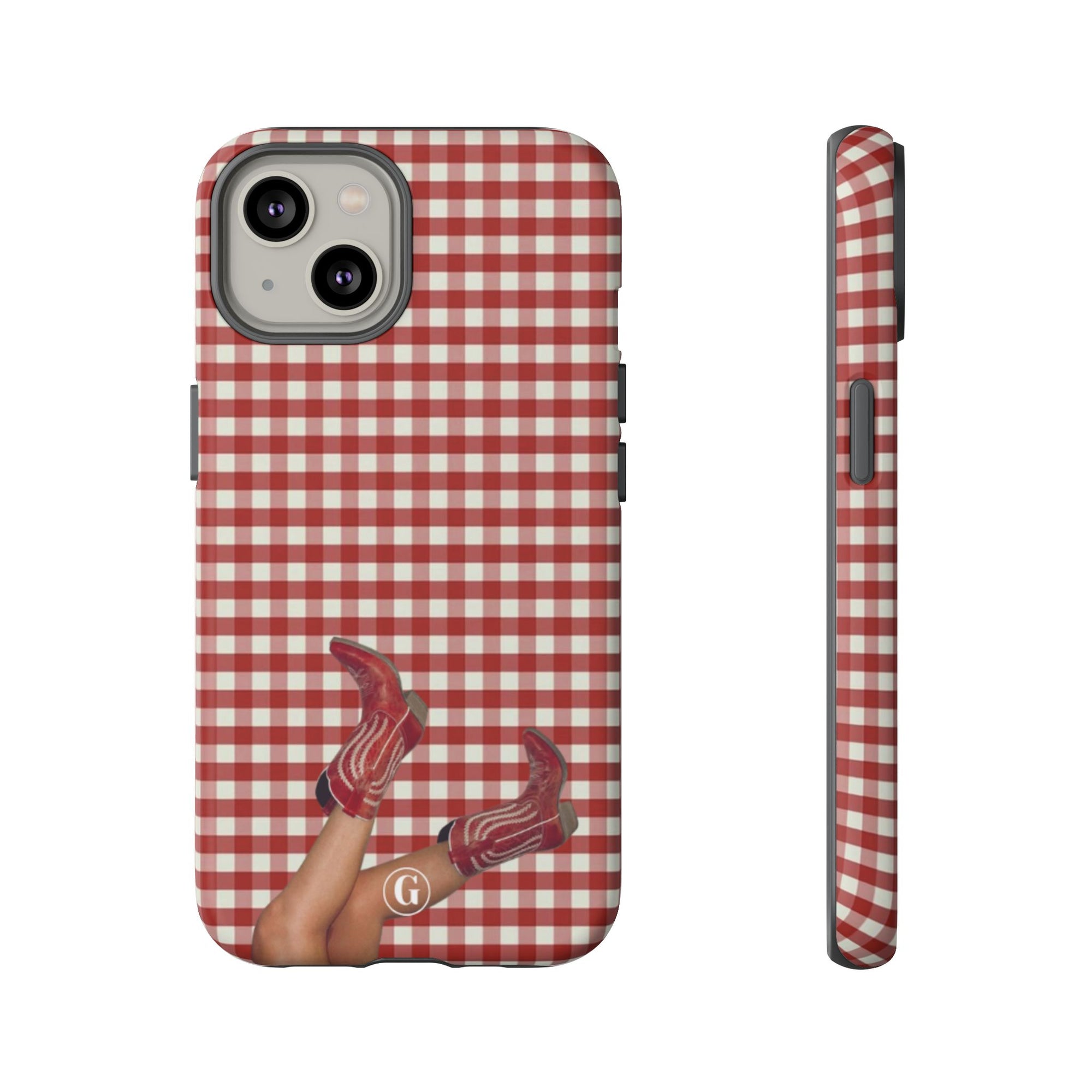 Dark Red Cowboy Boots Phone Case