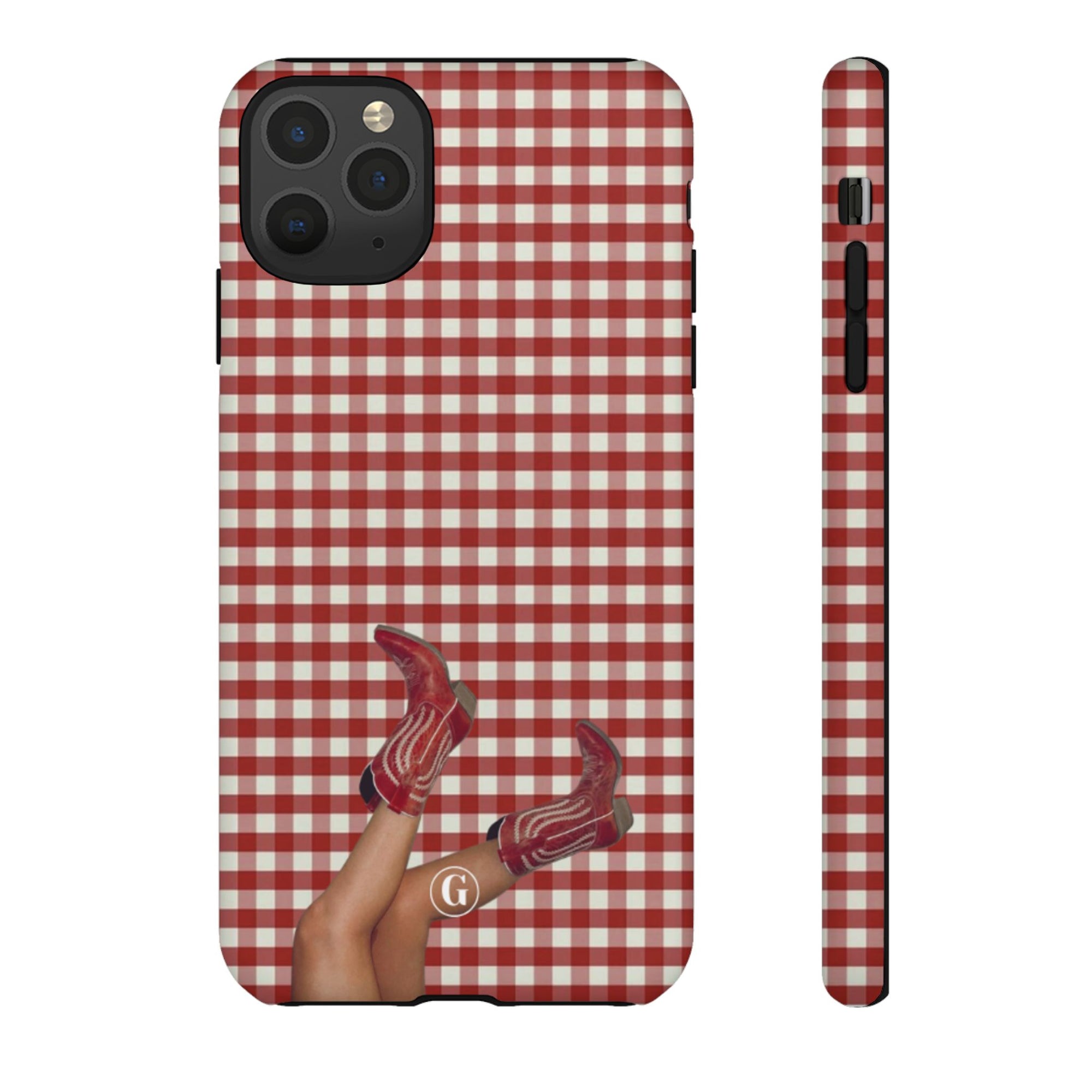 Dark Red Cowboy Boots Phone Case