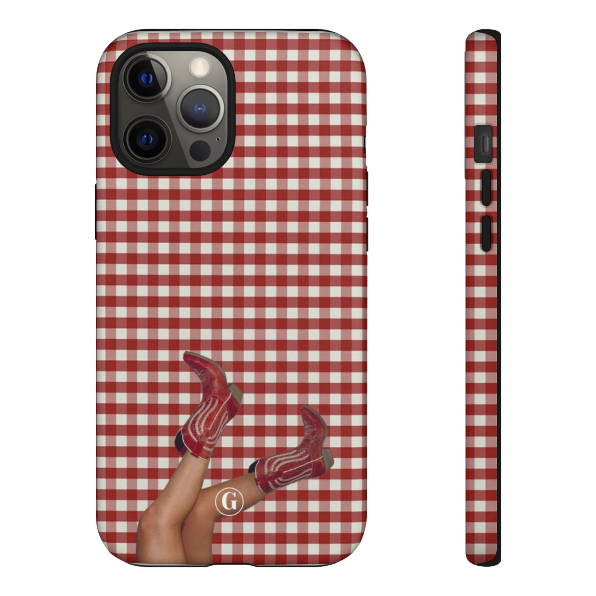 Dark Red Cowboy Boots Phone Case