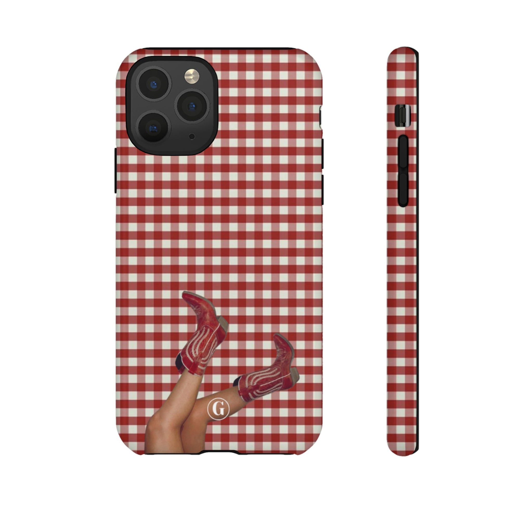 Dark Red Cowboy Boots Phone Case