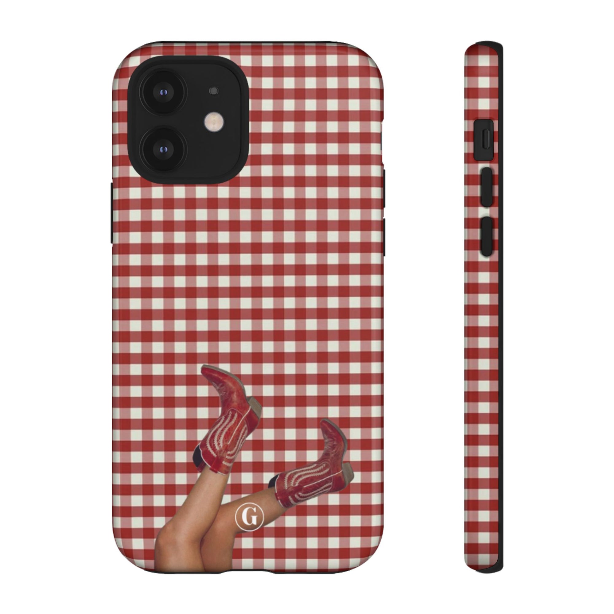 Dark Red Cowboy Boots Phone Case
