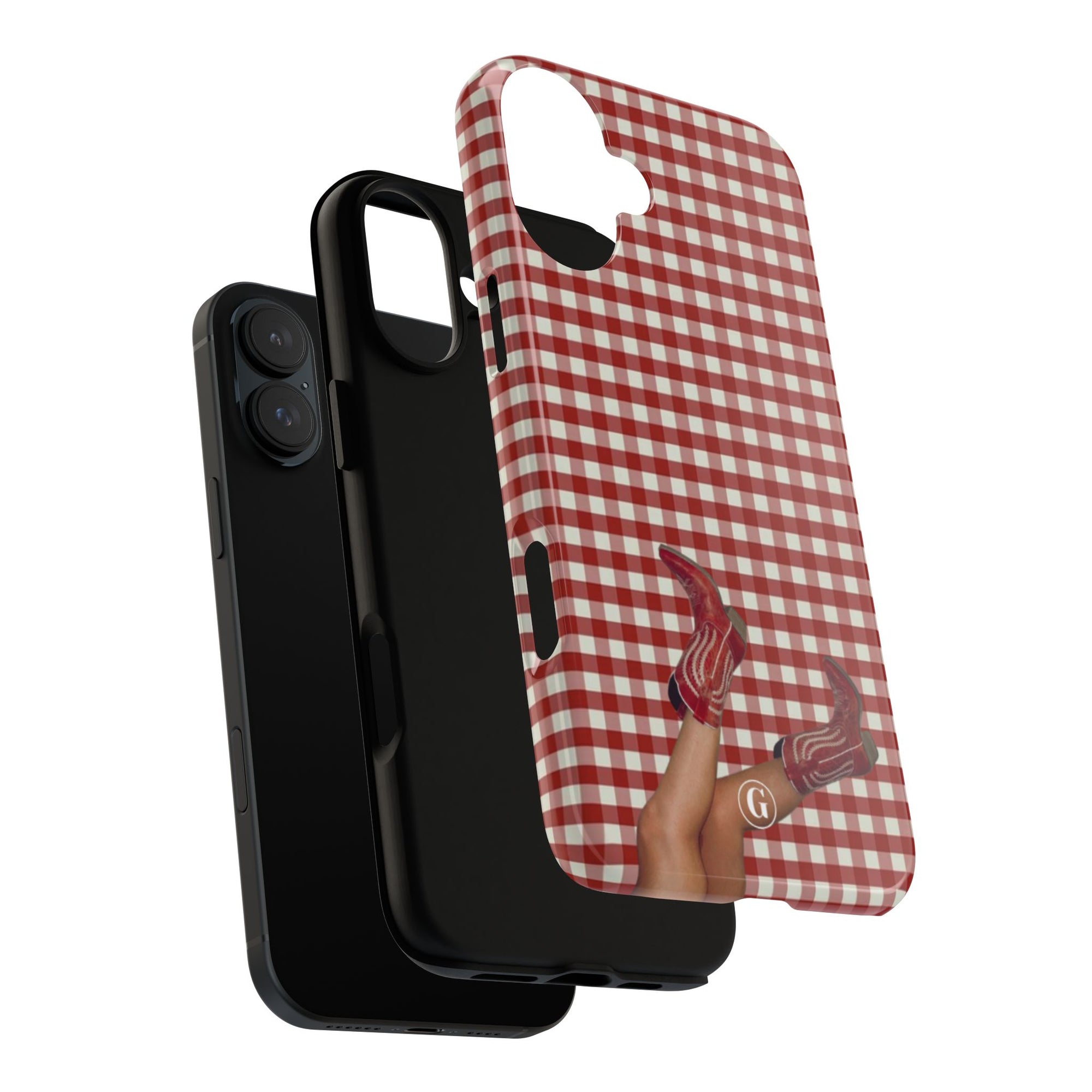 Dark Red Cowboy Boots Phone Case