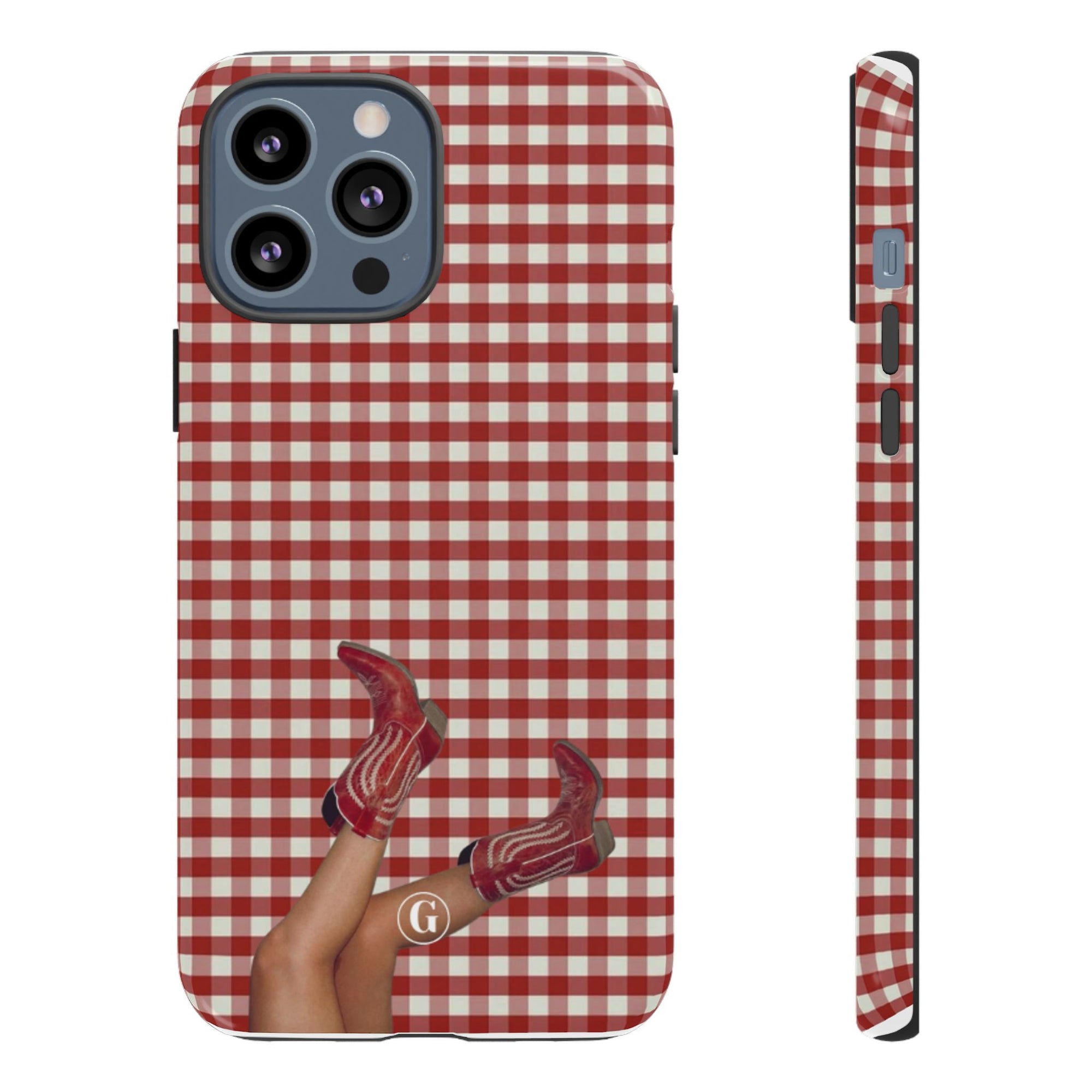 Dark Red Cowboy Boots Phone Case