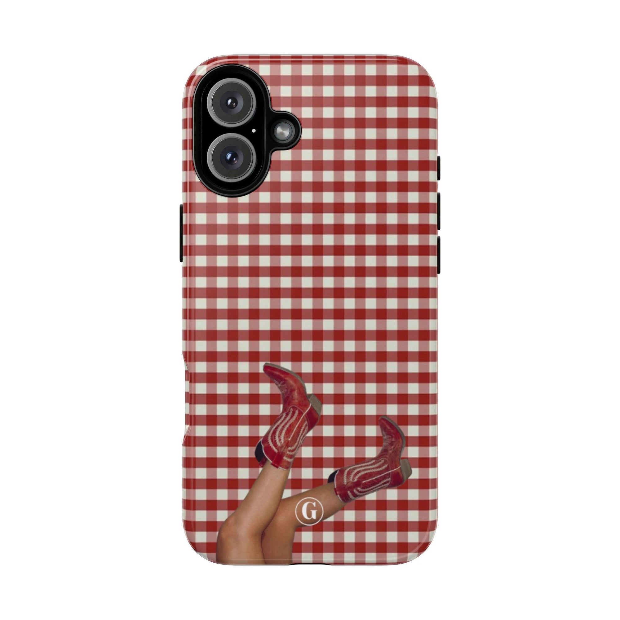 Dark Red Cowboy Boots Phone Case