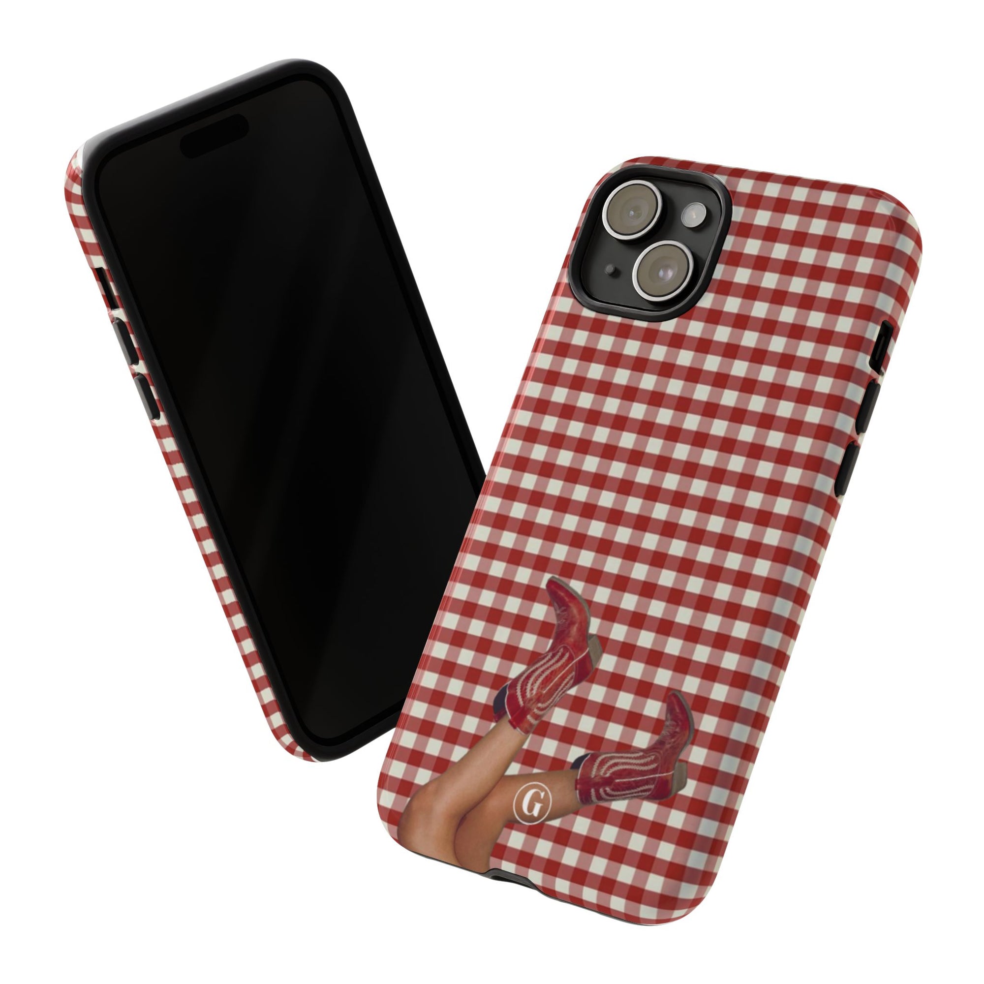 Dark Red Cowboy Boots Phone Case