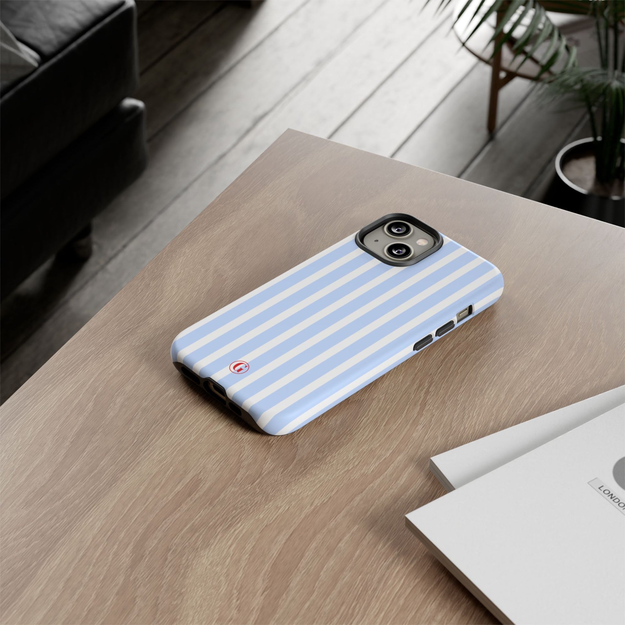 Baby Blue Stripes Phone Case