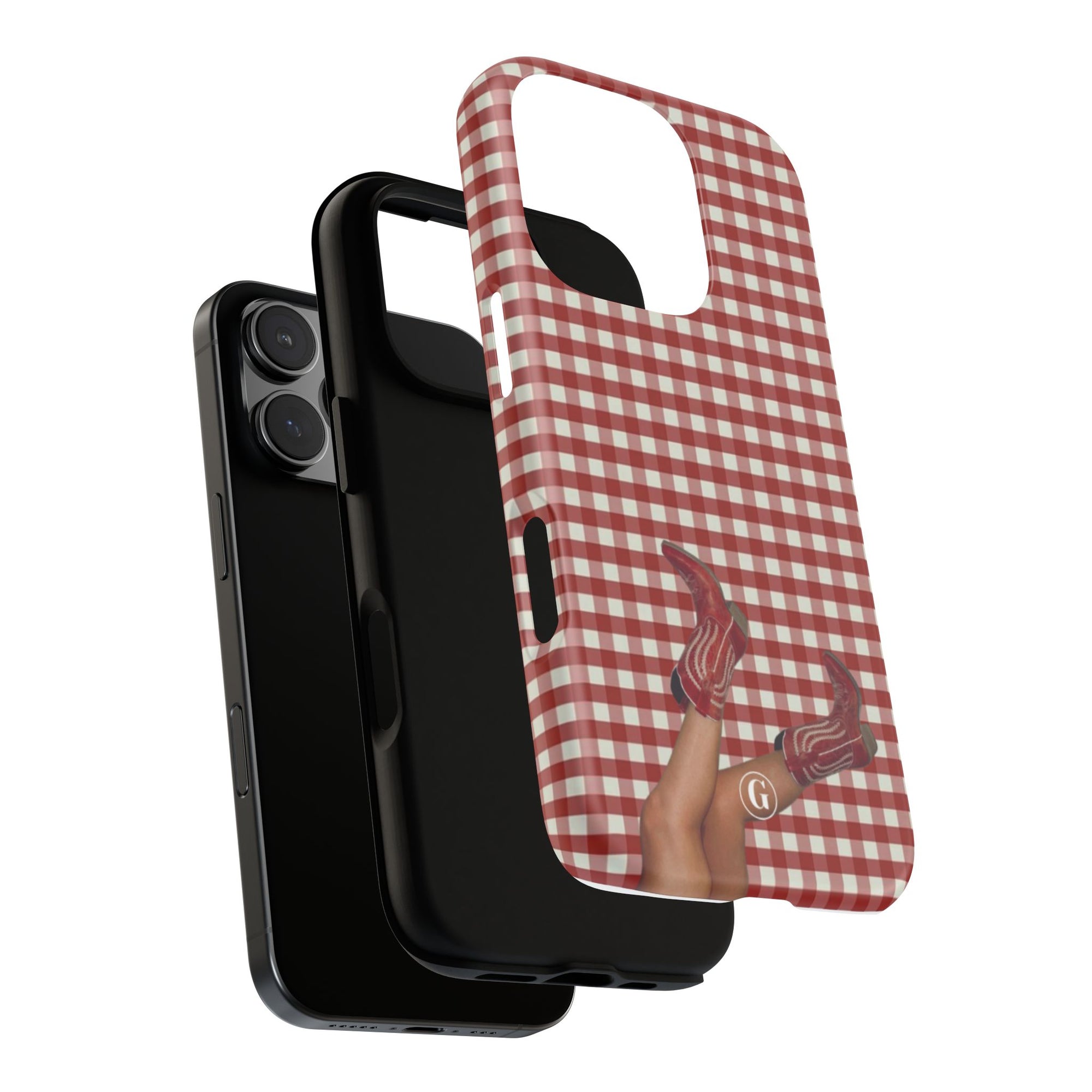 Dark Red Cowboy Boots Phone Case