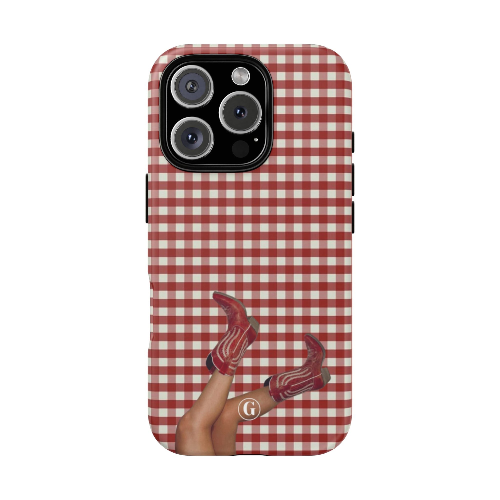 Dark Red Cowboy Boots Phone Case