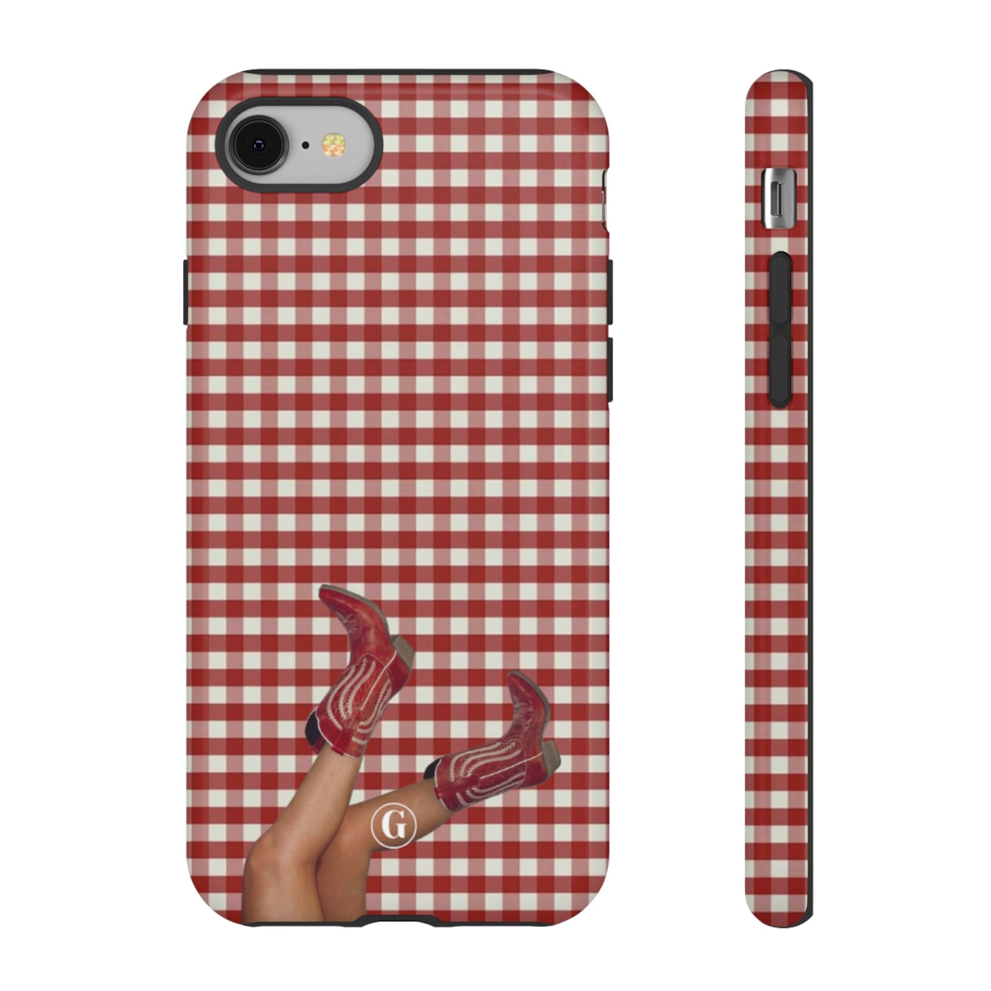 Dark Red Cowboy Boots Phone Case