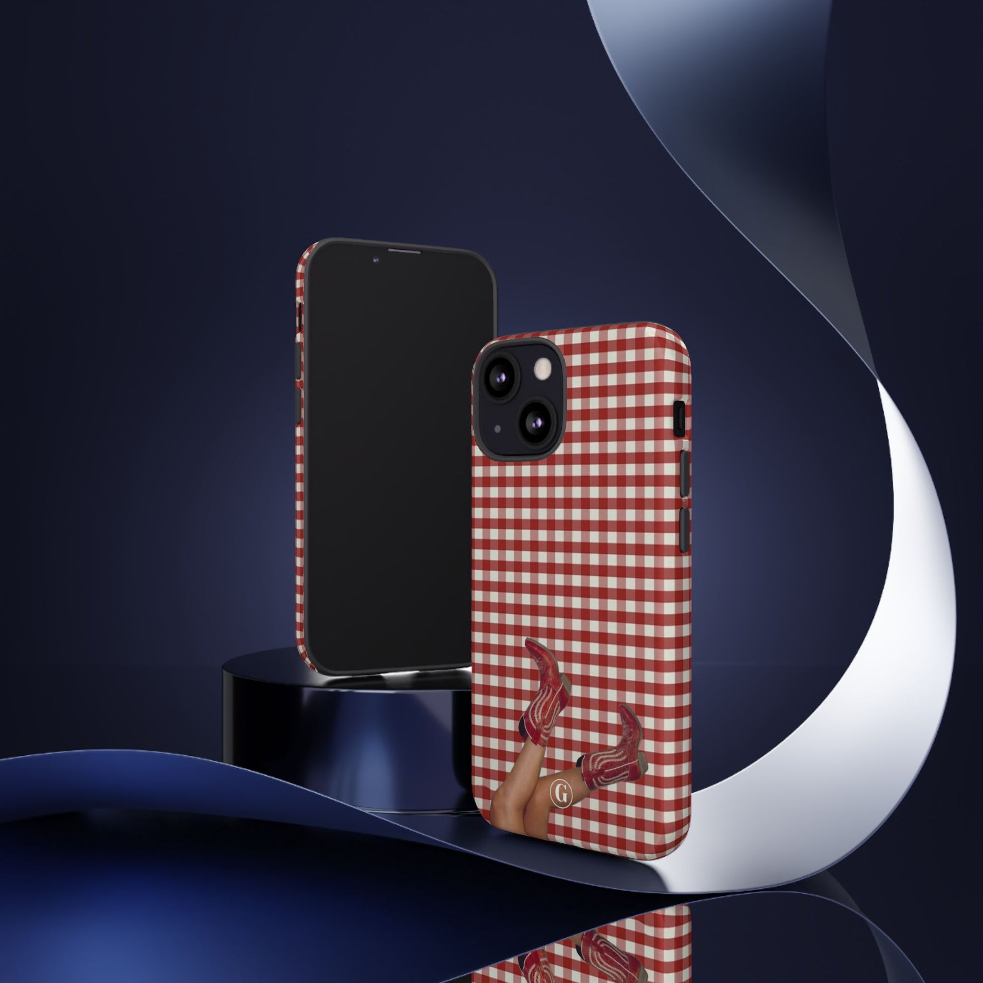 Dark Red Cowboy Boots Phone Case