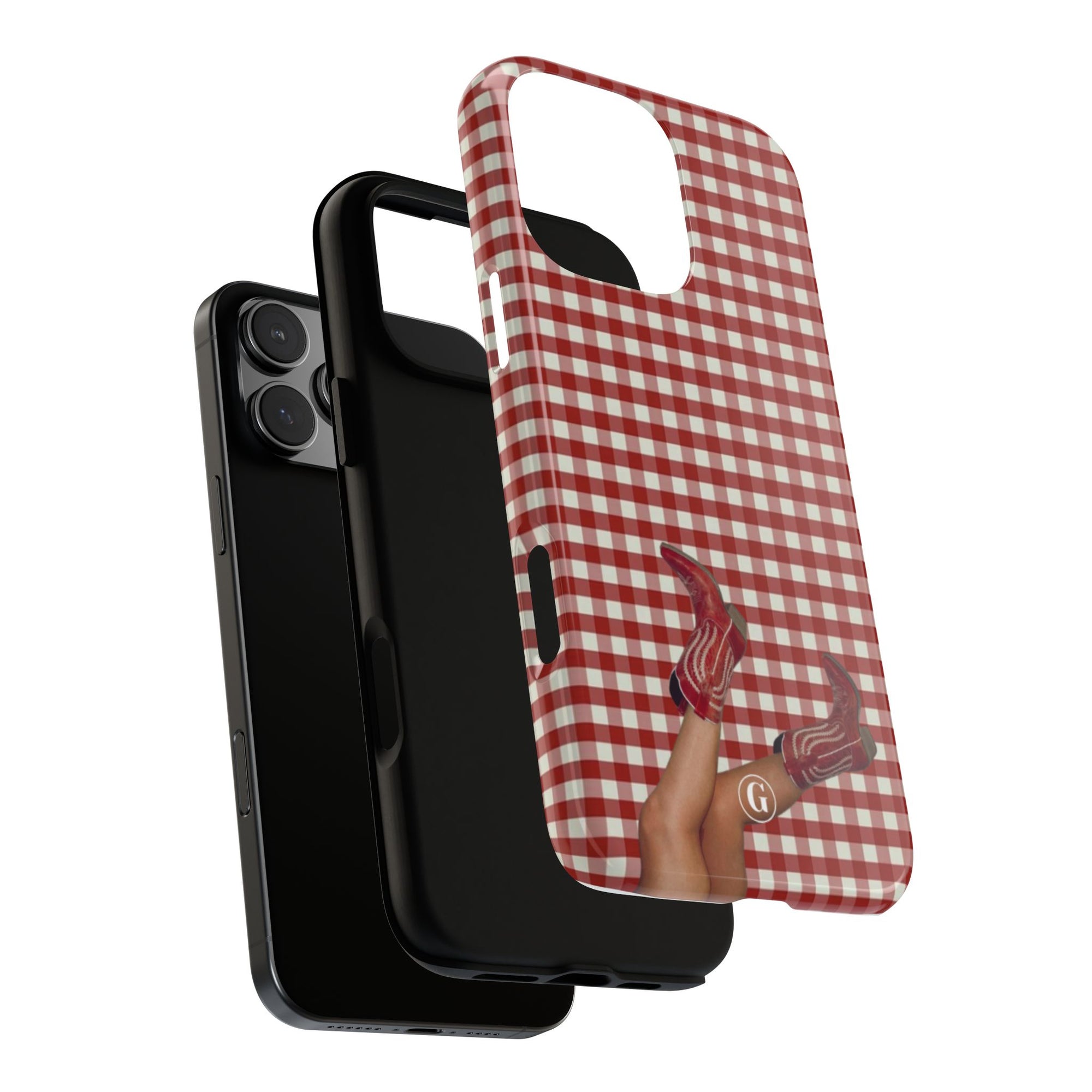 Dark Red Cowboy Boots Phone Case