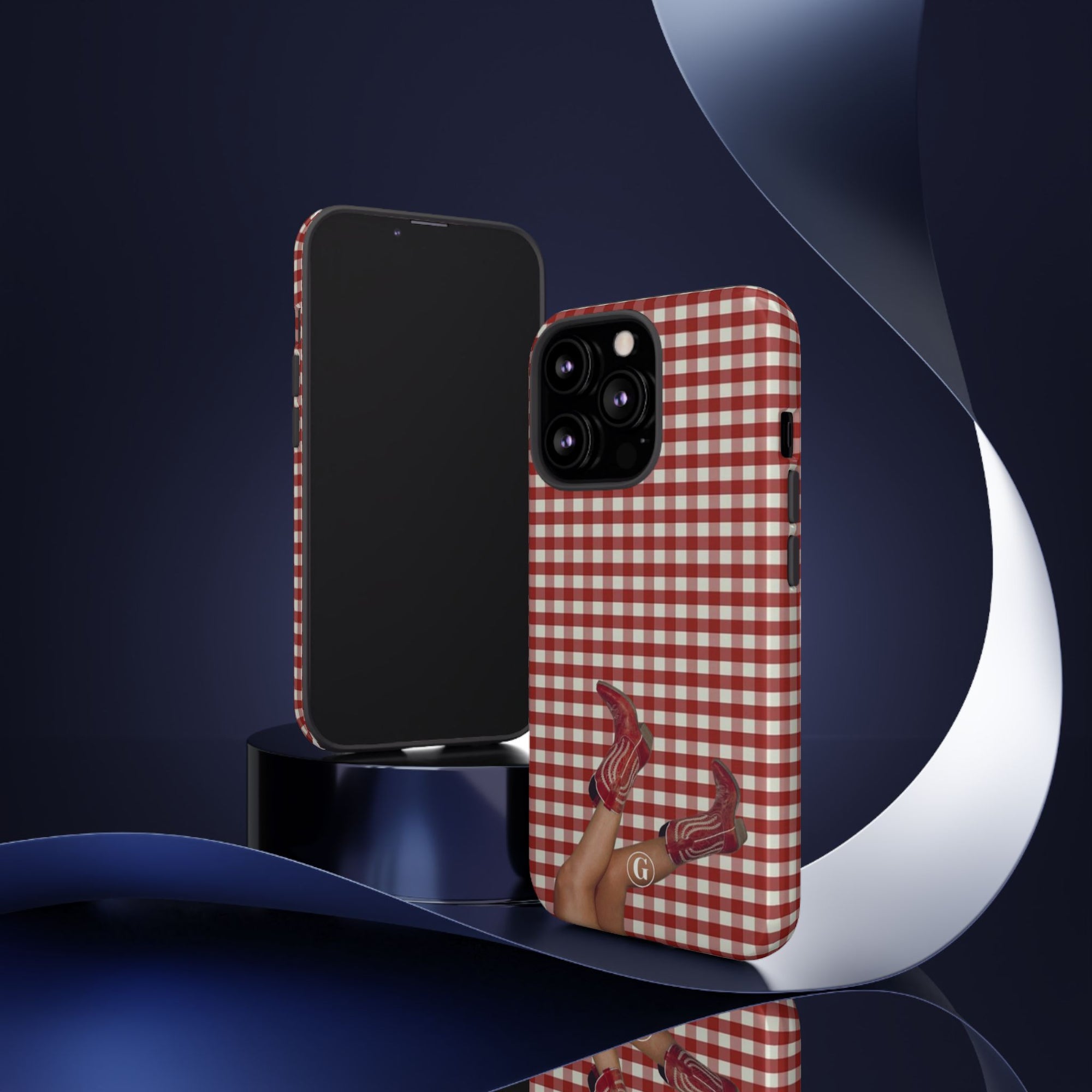 Dark Red Cowboy Boots Phone Case