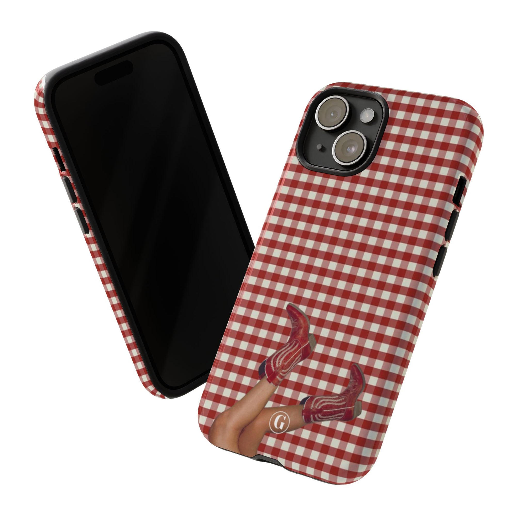 Dark Red Cowboy Boots Phone Case