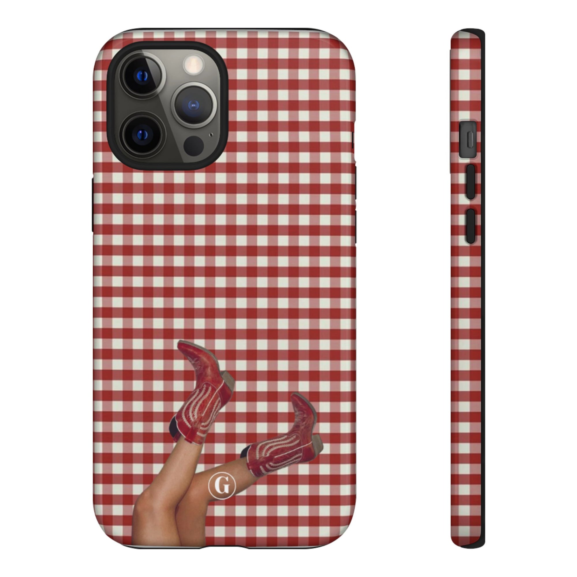 Dark Red Cowboy Boots Phone Case