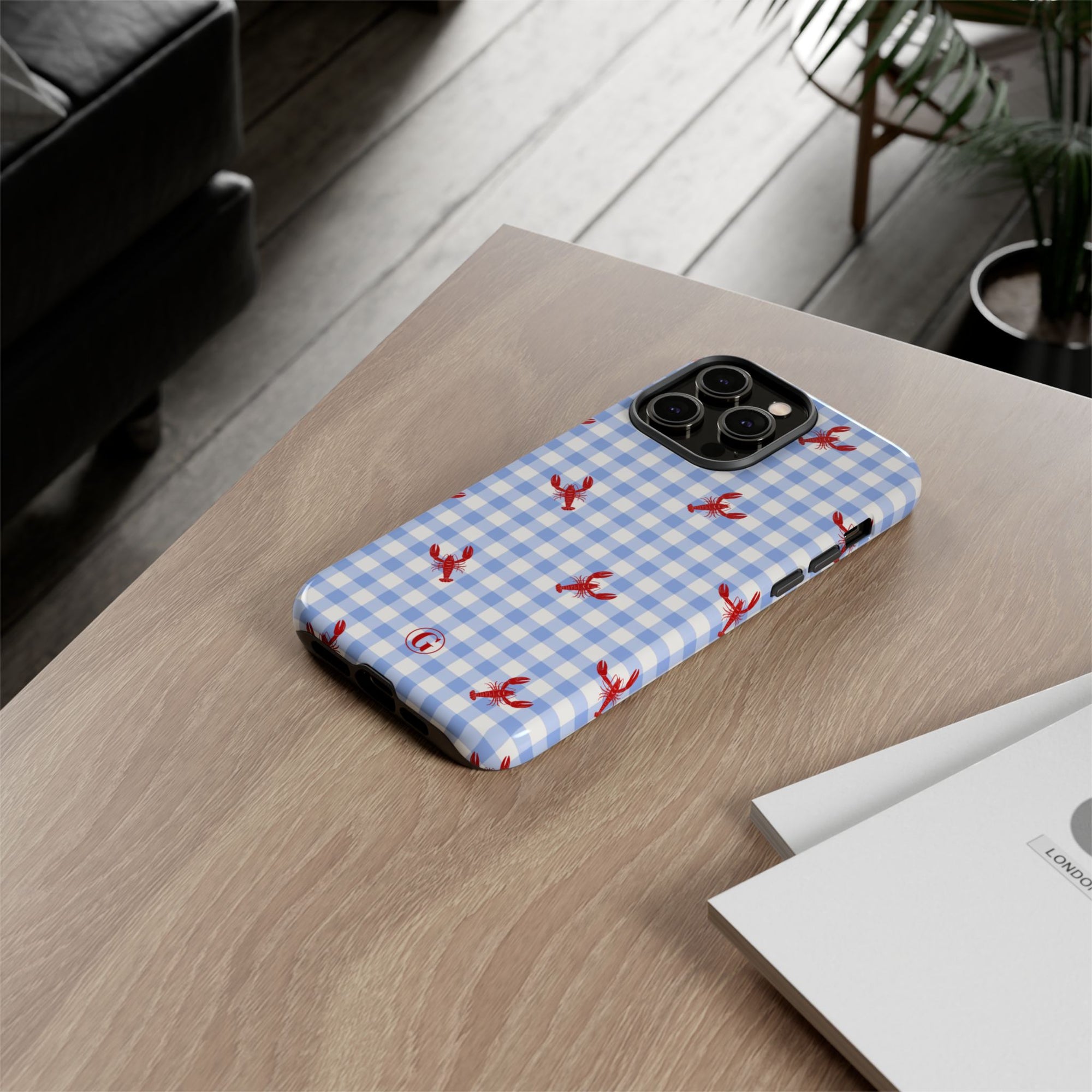 Gingham & Crawfish Phone Case
