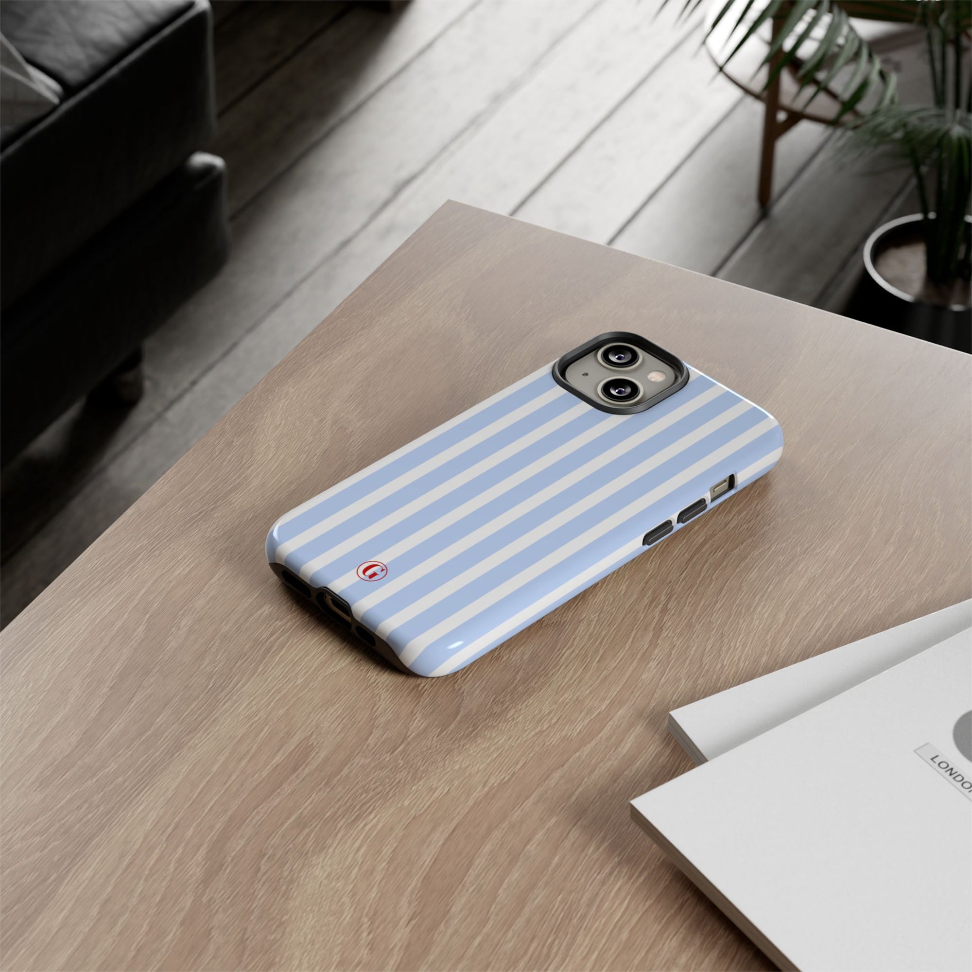 Baby Blue Stripes Phone Case