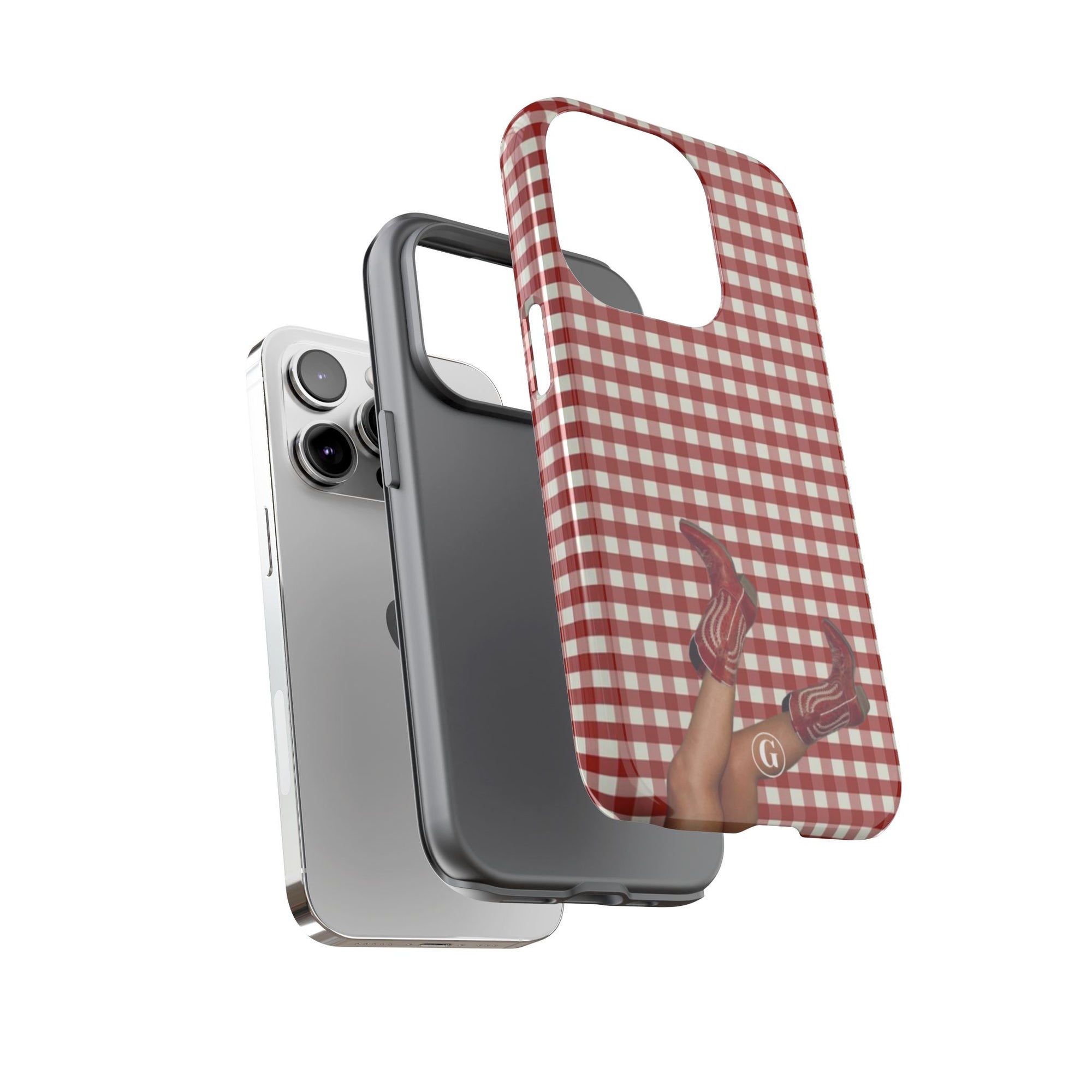 Dark Red Cowboy Boots Phone Case