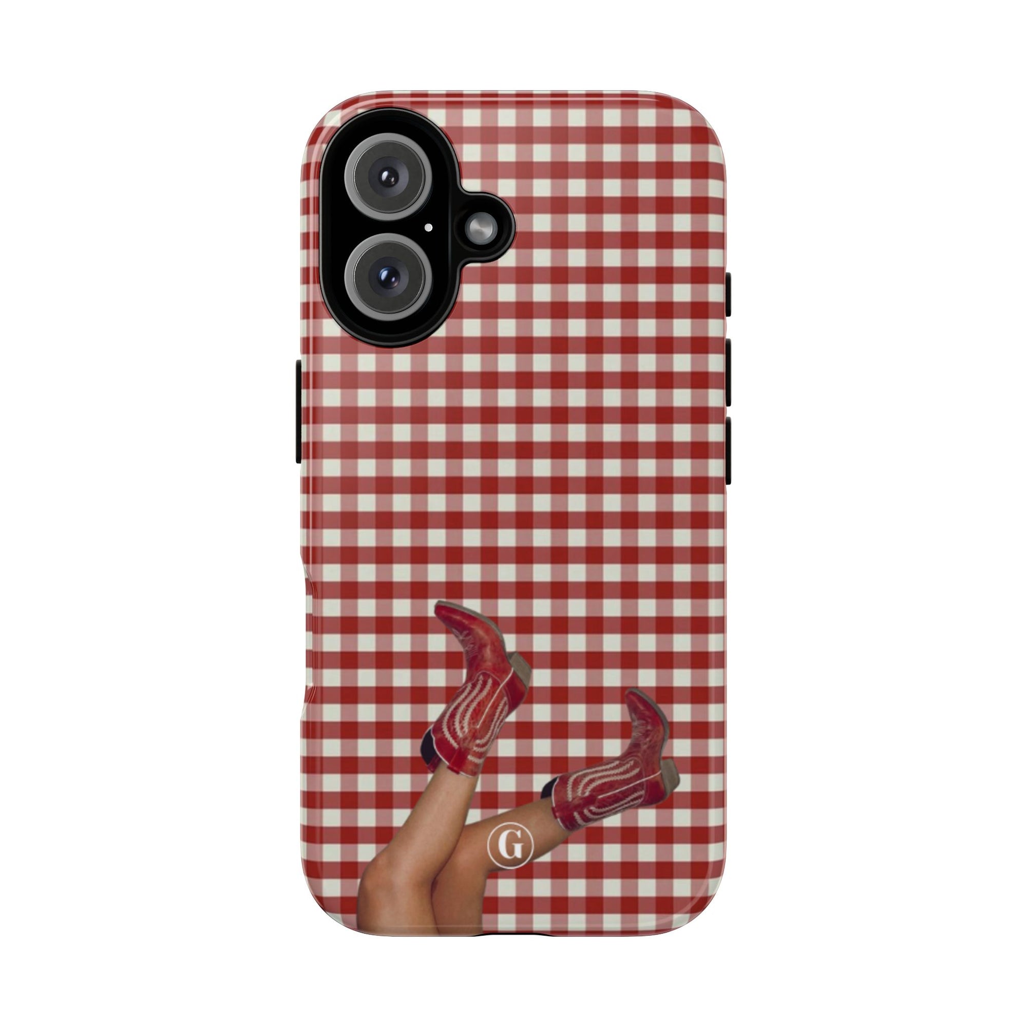Dark Red Cowboy Boots Phone Case