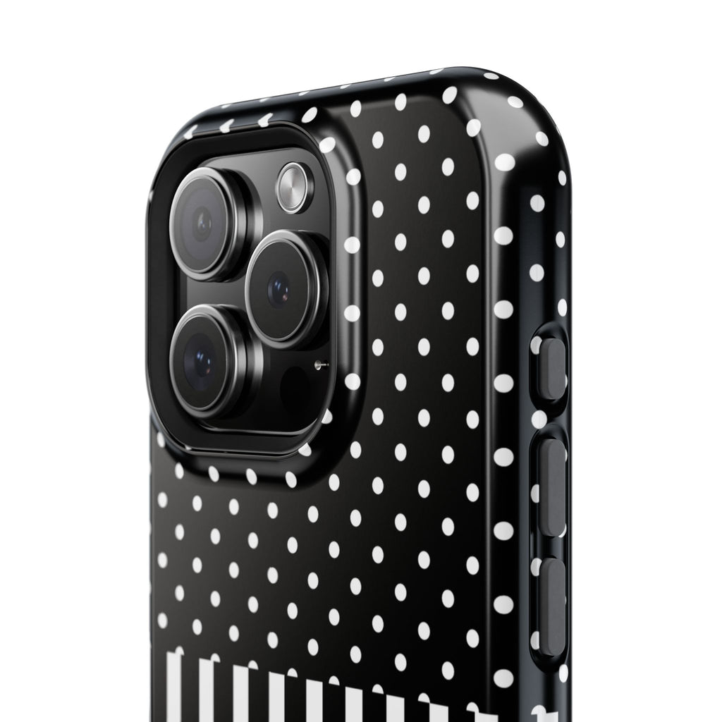 B&W Polka Dots x Stripes Phone Case
