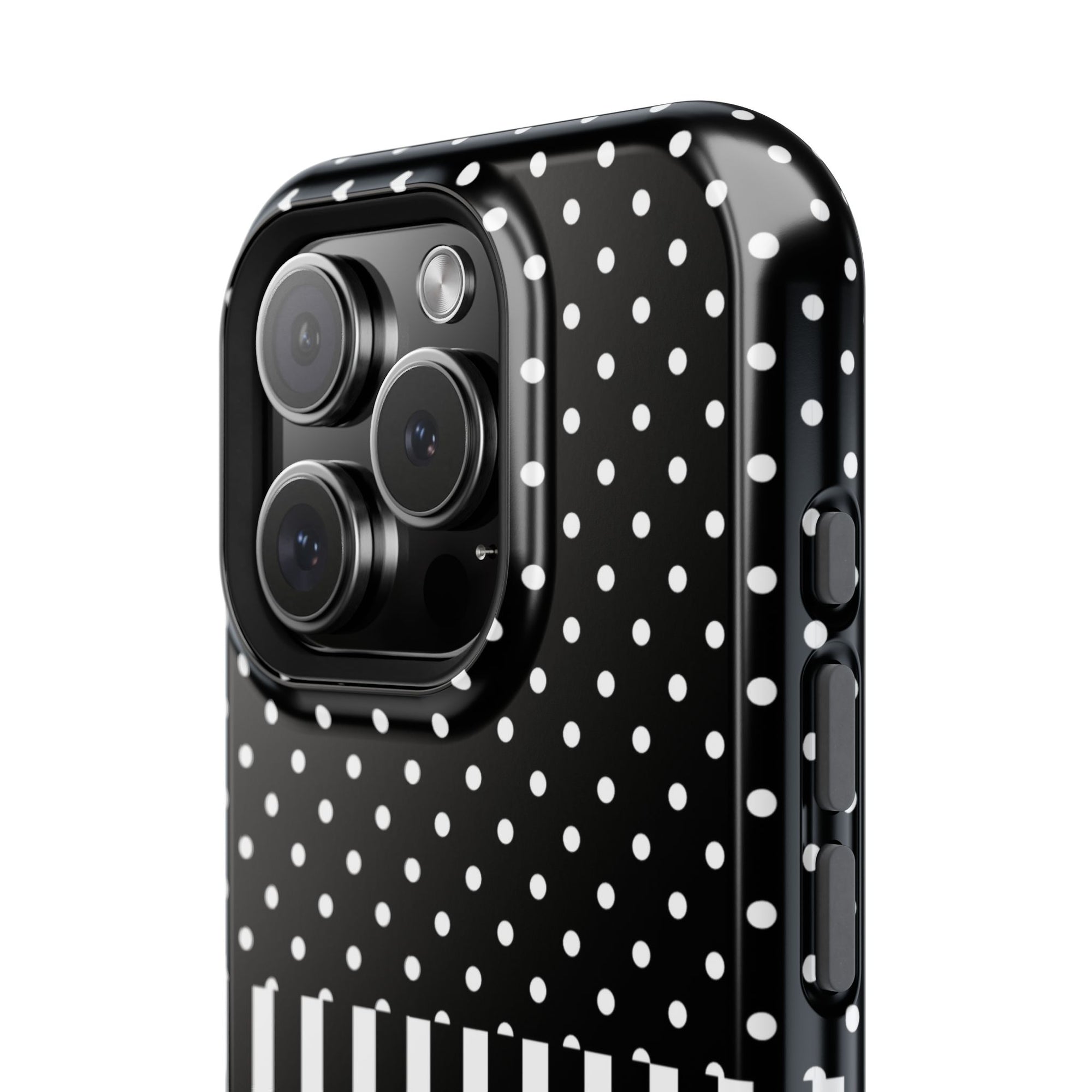 B&W Polka Dots x Stripes Phone Case