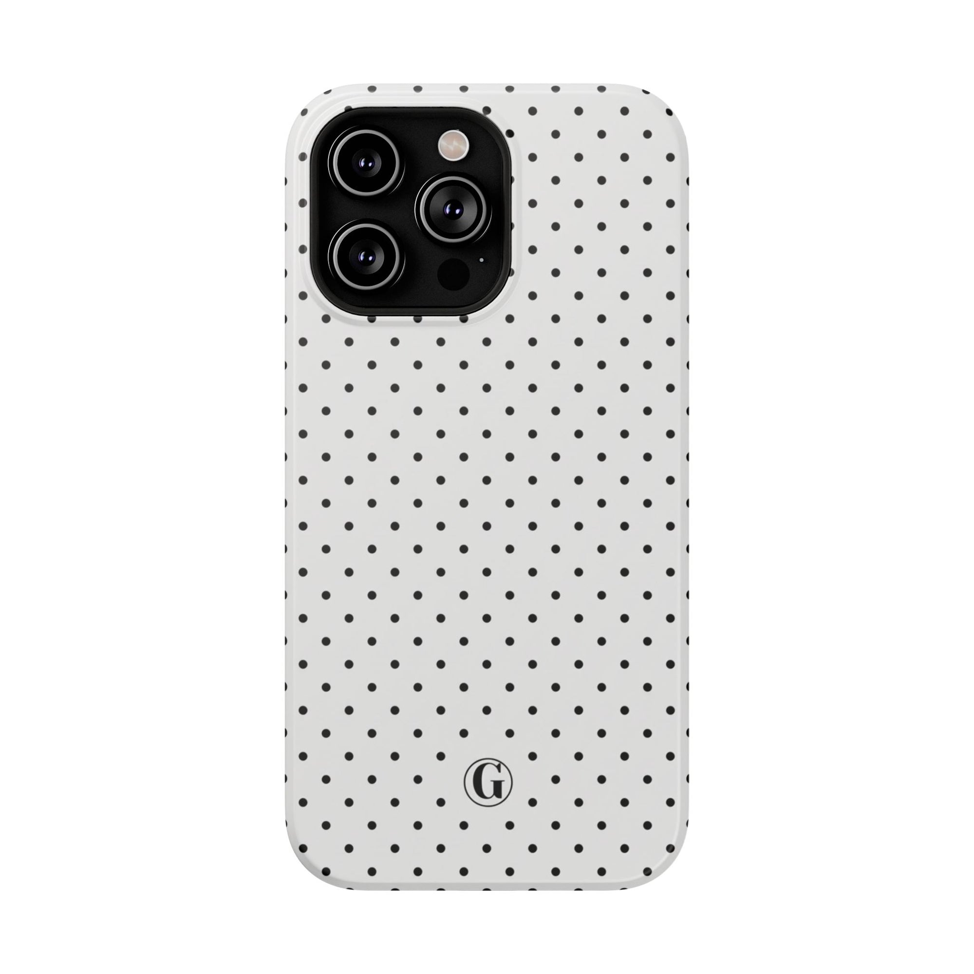 White Polka Dots Phone Case