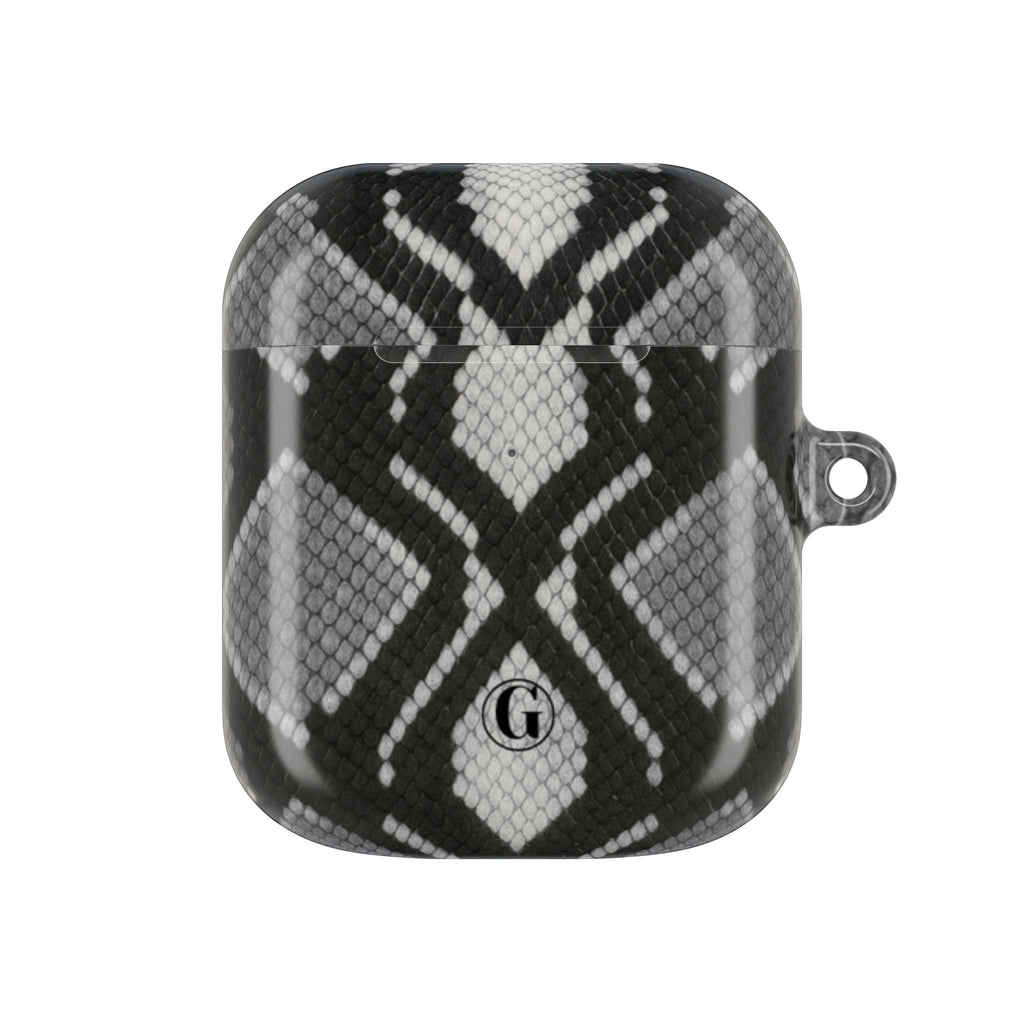 Gray Snakeskin Print AirPod Case