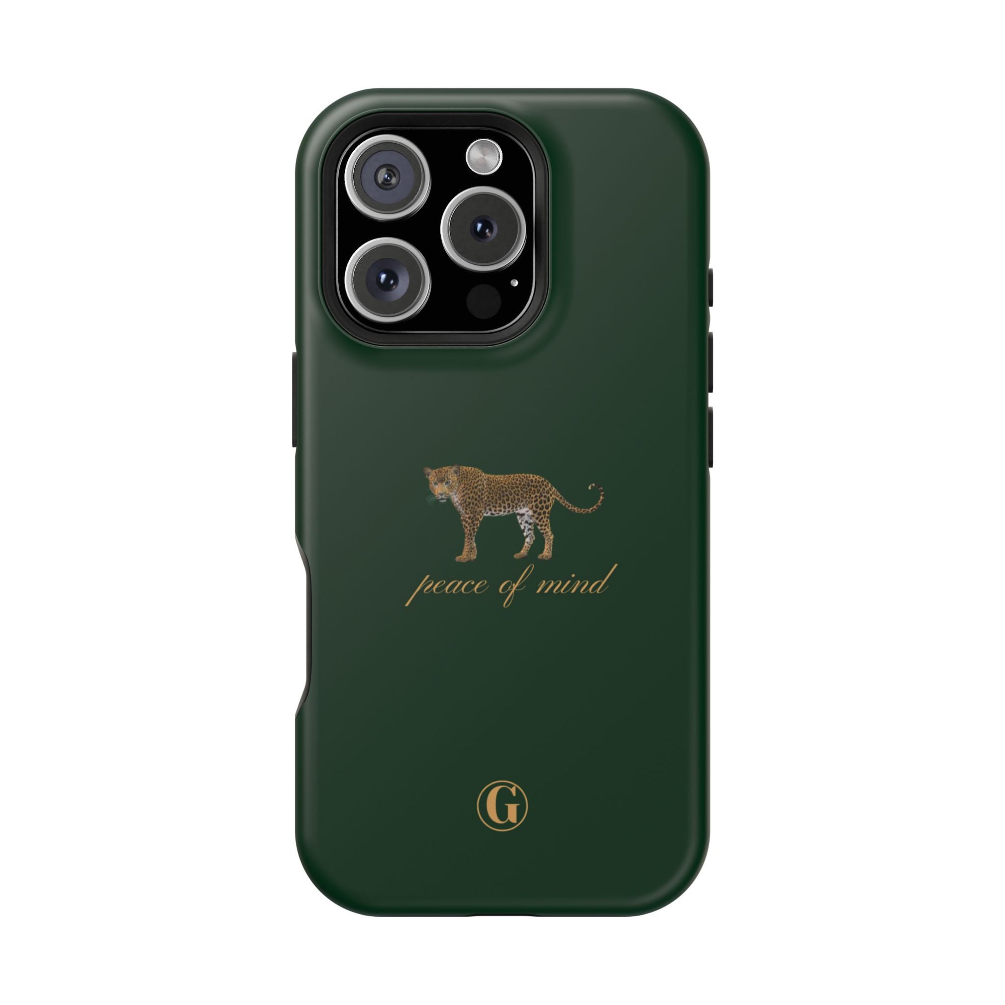 Emerald Green 'Peace of Mind' Panther Phone Case