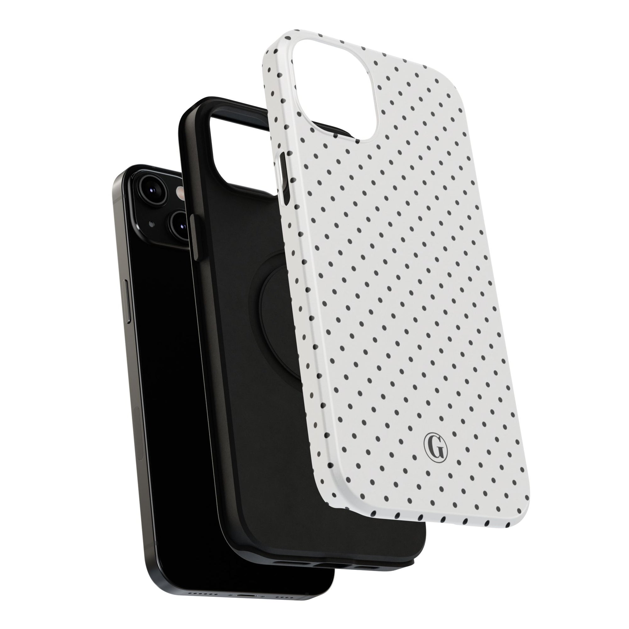 White Polka Dots Phone Case