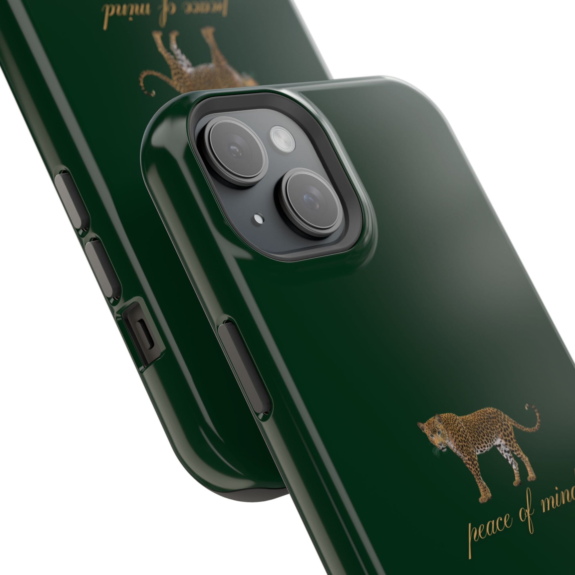 Emerald Green 'Peace of Mind' Panther Phone Case