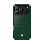 Emerald Green Polka Dots Phone Case