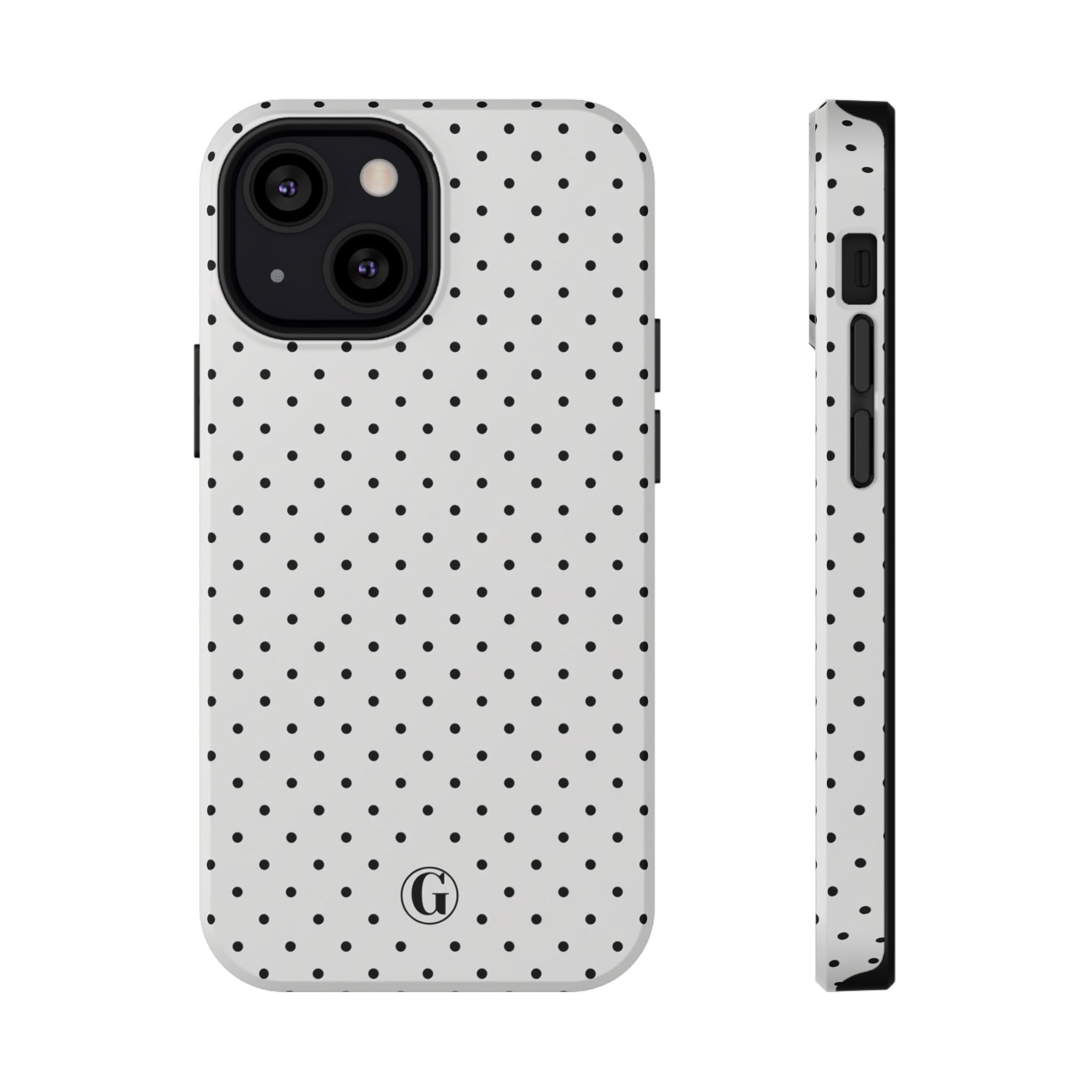 White Polka Dots Phone Case