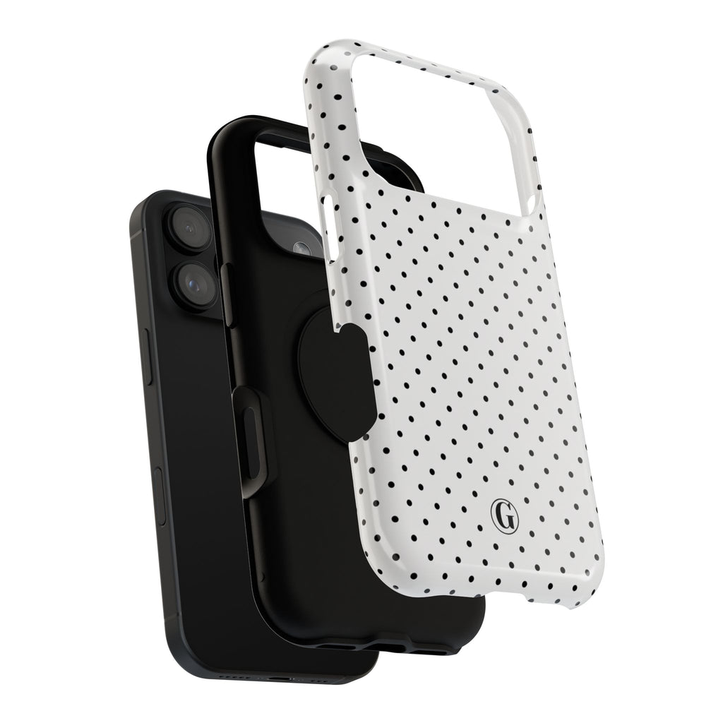 White Polka Dots Phone Case