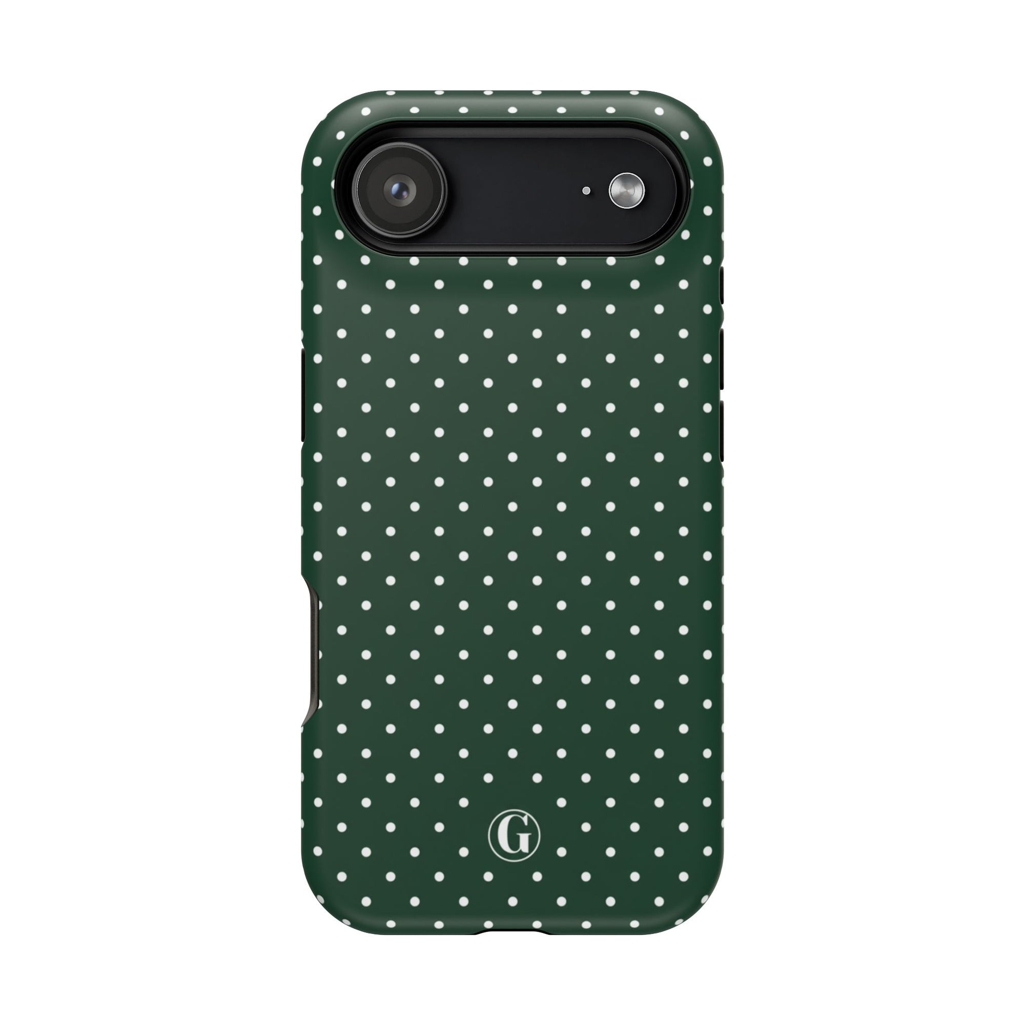 Emerald Green Polka Dots Phone Case