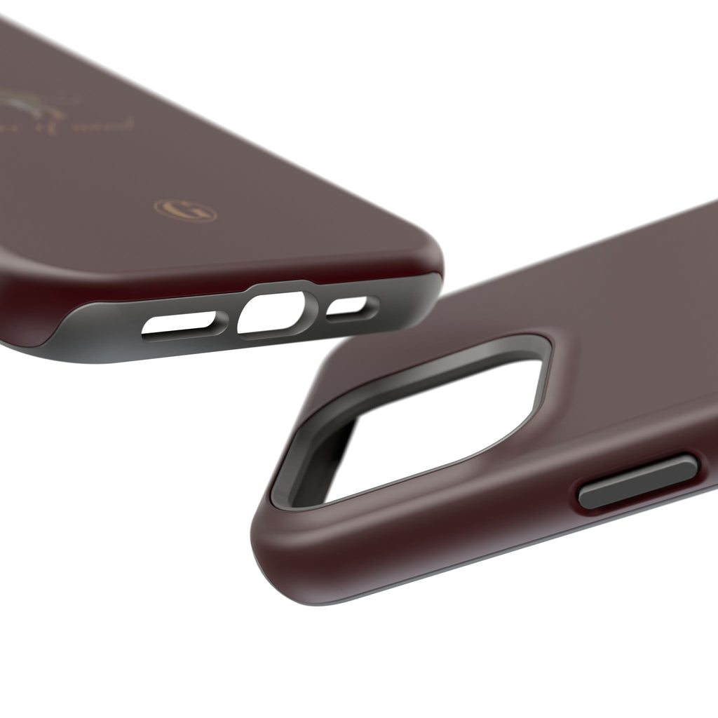 Burgundy 'Peace of Mind' Panther Phone Case